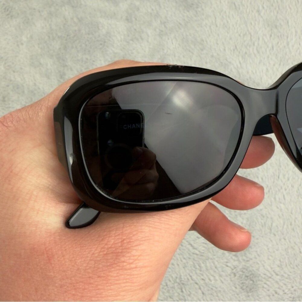 Chanel Chanel CC Logo Authentic Sunglasses Made in Italy Style Num Size ONE SIZE - 8 Thumbnail