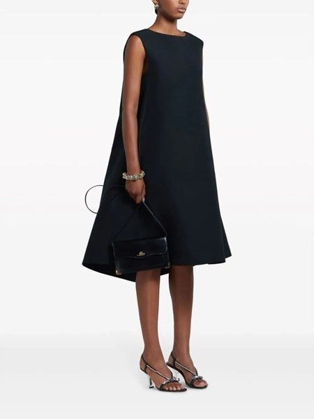 Marni oc11z0525 Flared Midi Dress in Black Size S / US 4 / IT 40 - 3 Thumbnail