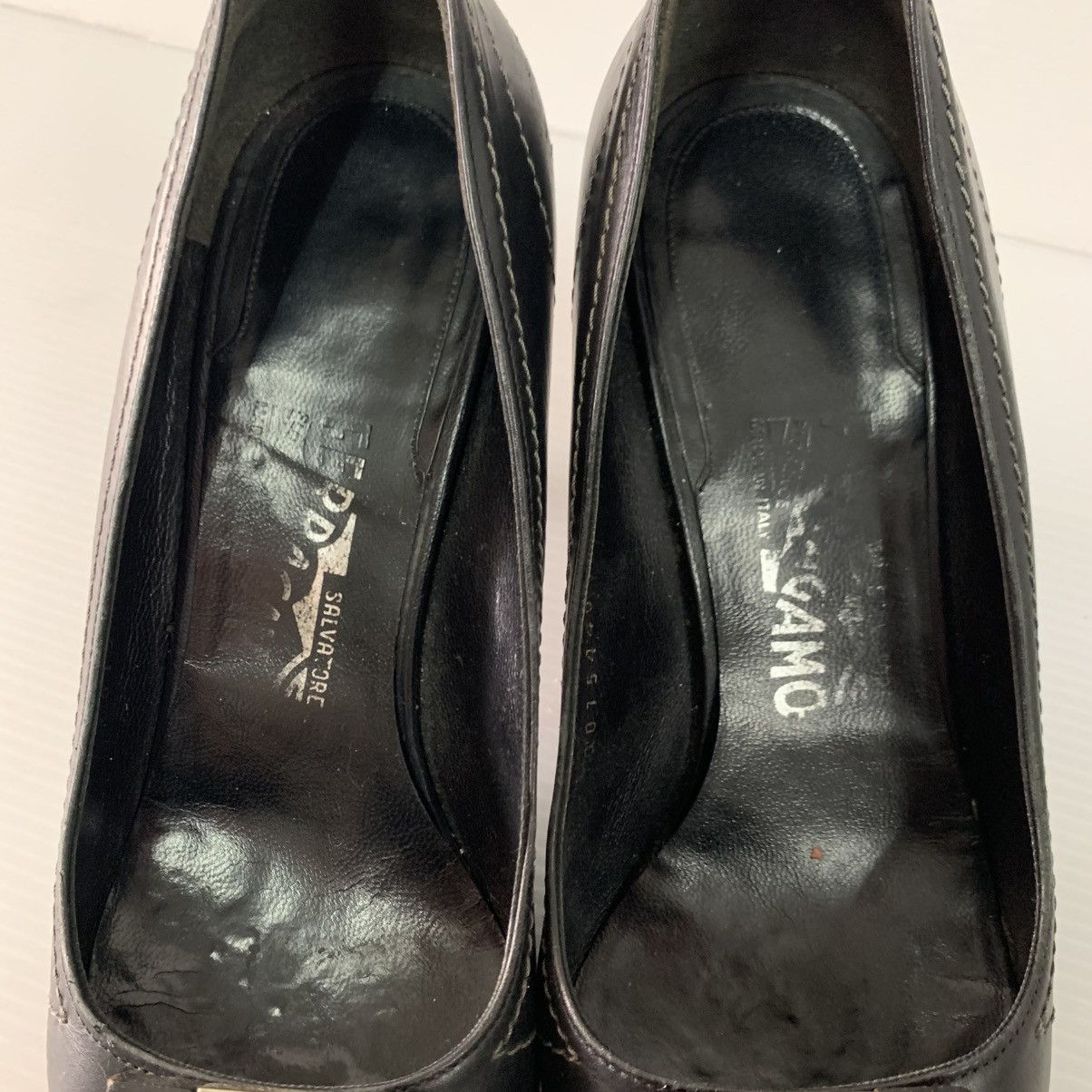 Salvatore Ferragamo Salvatore Ferragamo Leather Heels Size US 7.5 / IT 37.5 - 11 Thumbnail
