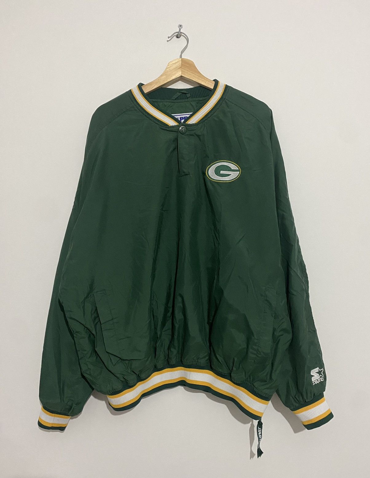 NFL Green Bay Packers Windbreaker Pullover Size US XL / EU 56 / 4 - 2 Thumbnail