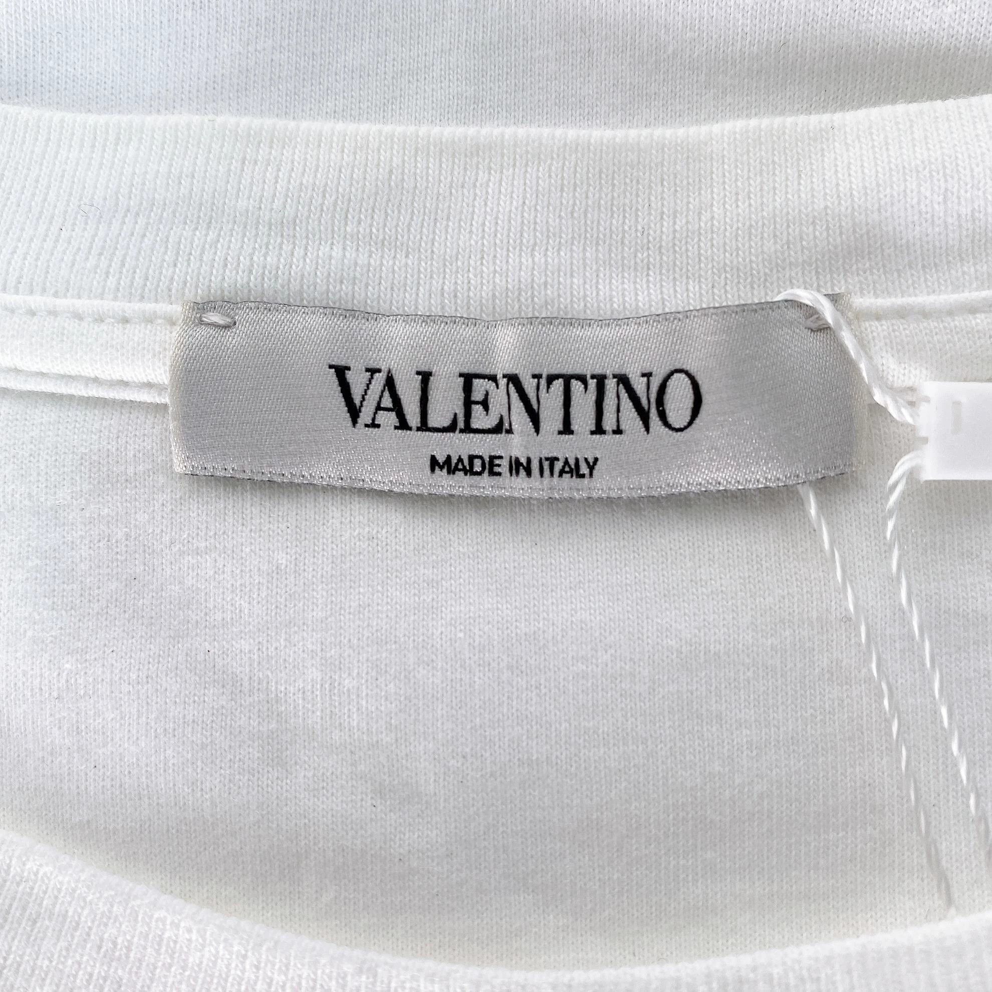 Valentino Valentino white logo tee M Size US M / EU 48-50 / 2 - 7 Thumbnail