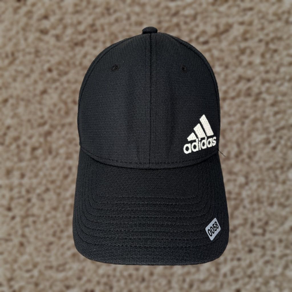 Adidas adidas Hat Cap Fitted Adult XL Dark Gray Poly Cotton Blend Aeroready Size ONE SIZE - 1 Thumbnail
