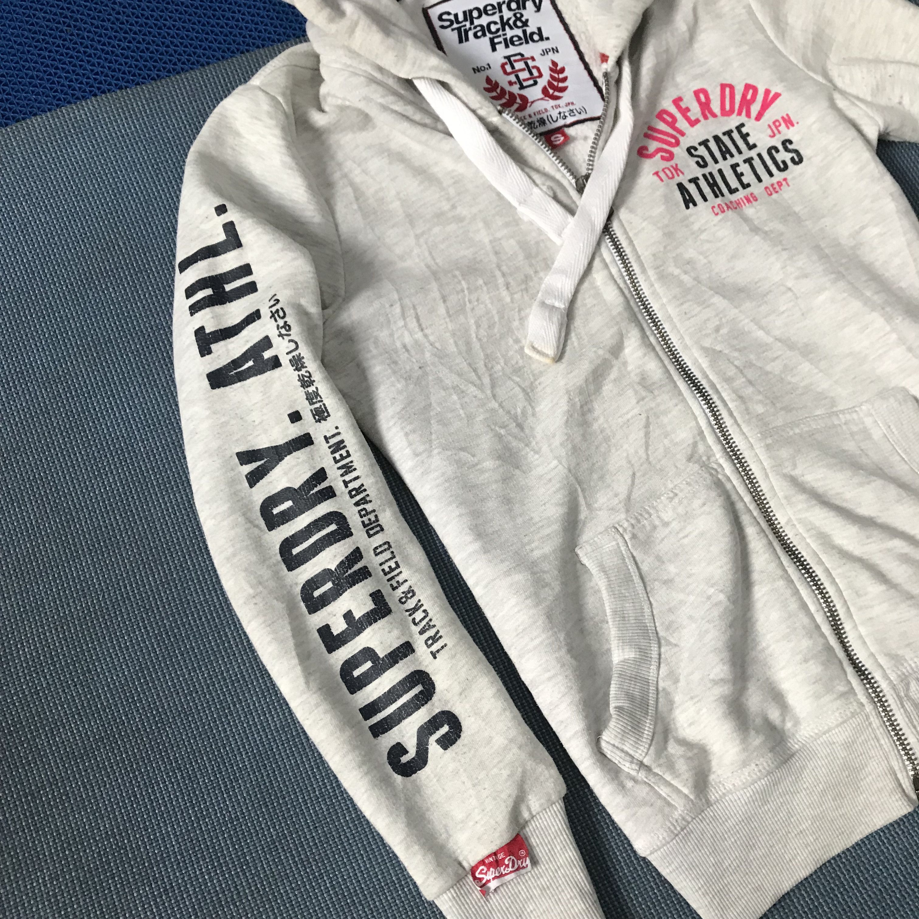 Superdry Vintage Superdry Japan Grey Jacket Hoodie track and field Size US M / EU 48-50 / 2 - 7 Thumbnail