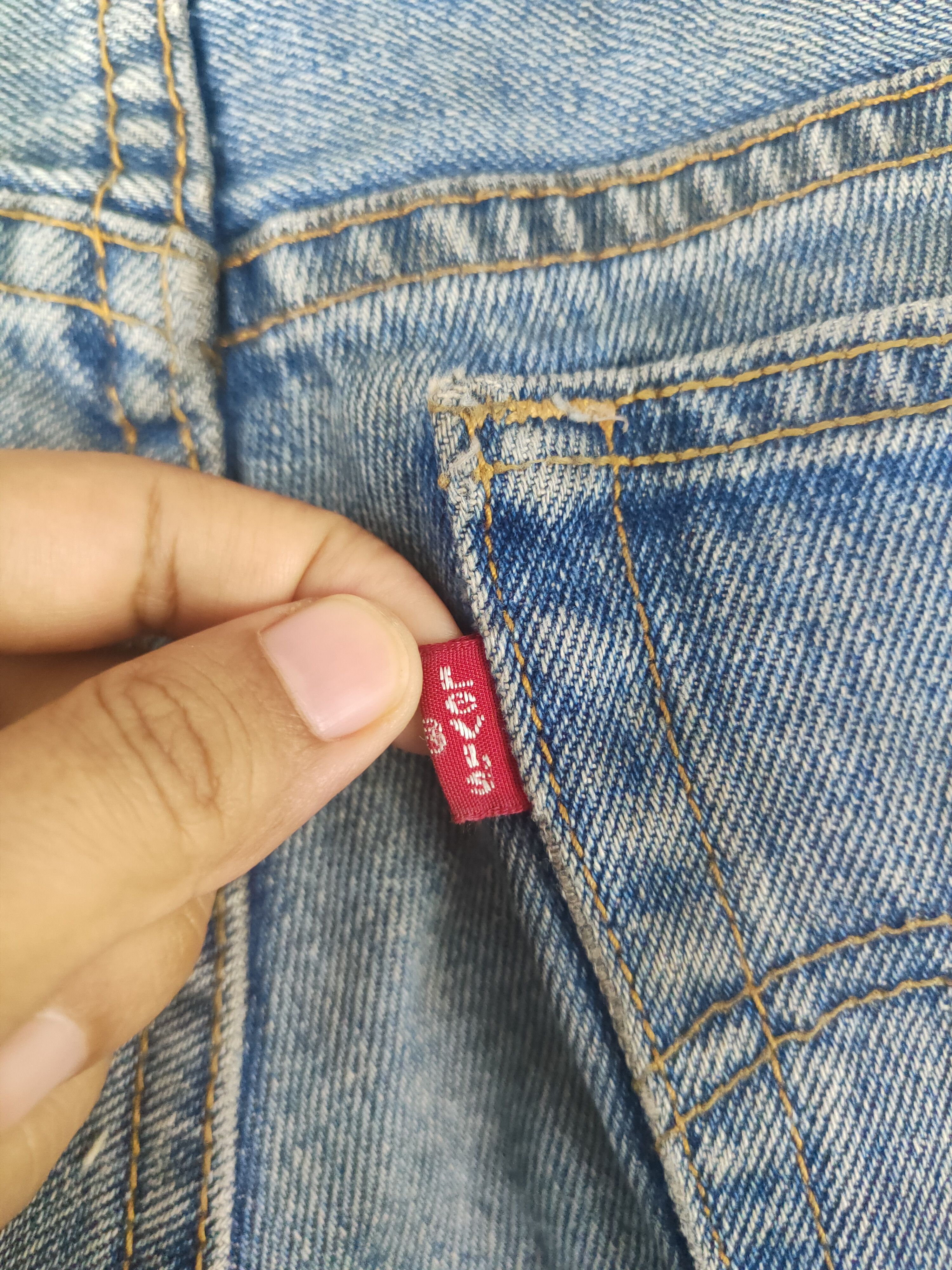 Levi's Levi's Blue Distressed Ripped Jeans #S2853 Size US 31 - 10 Thumbnail
