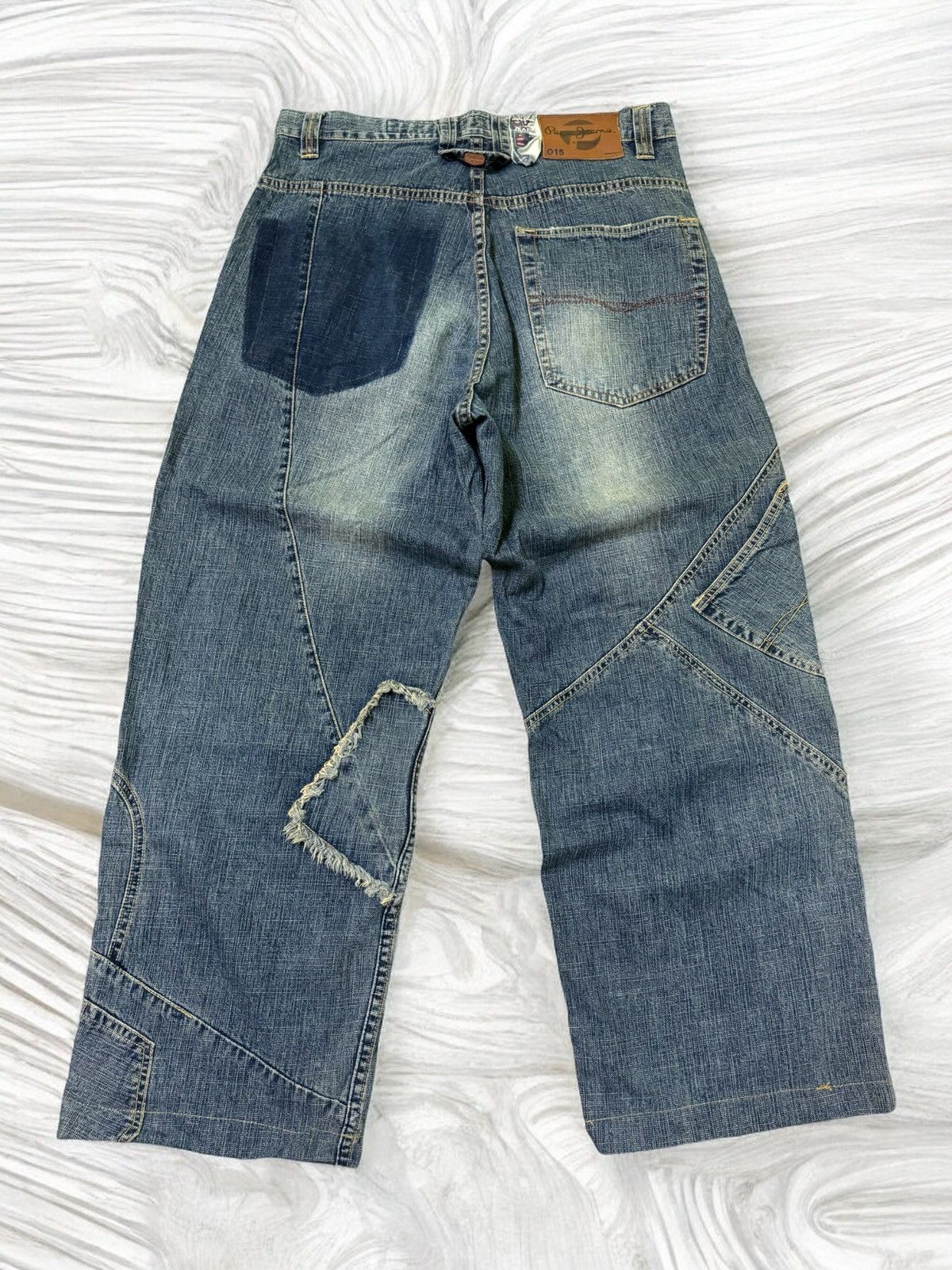 JNCO PEPE JEANS RECONSTRUCTED BAGGY LARGE POCKET JEANS Size US 32 / EU 48 - 2 Thumbnail