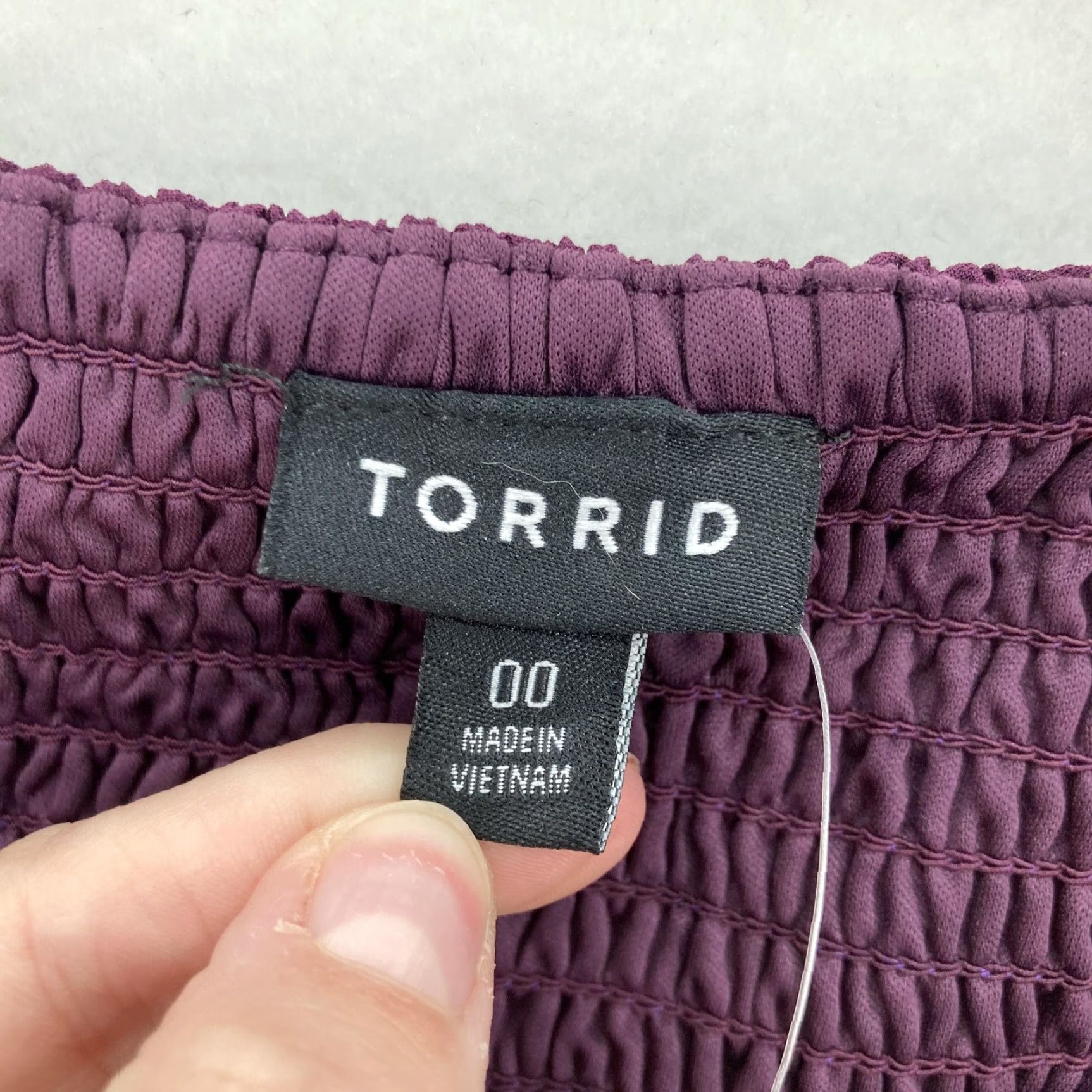Torrid Torrid Blouse Womens L Purple Fairy Gothic NWT Peplum Chiffon Long Sleeve Tunic History: 00 (M/L) Size L / US 10 / IT 46 - 4 Thumbnail