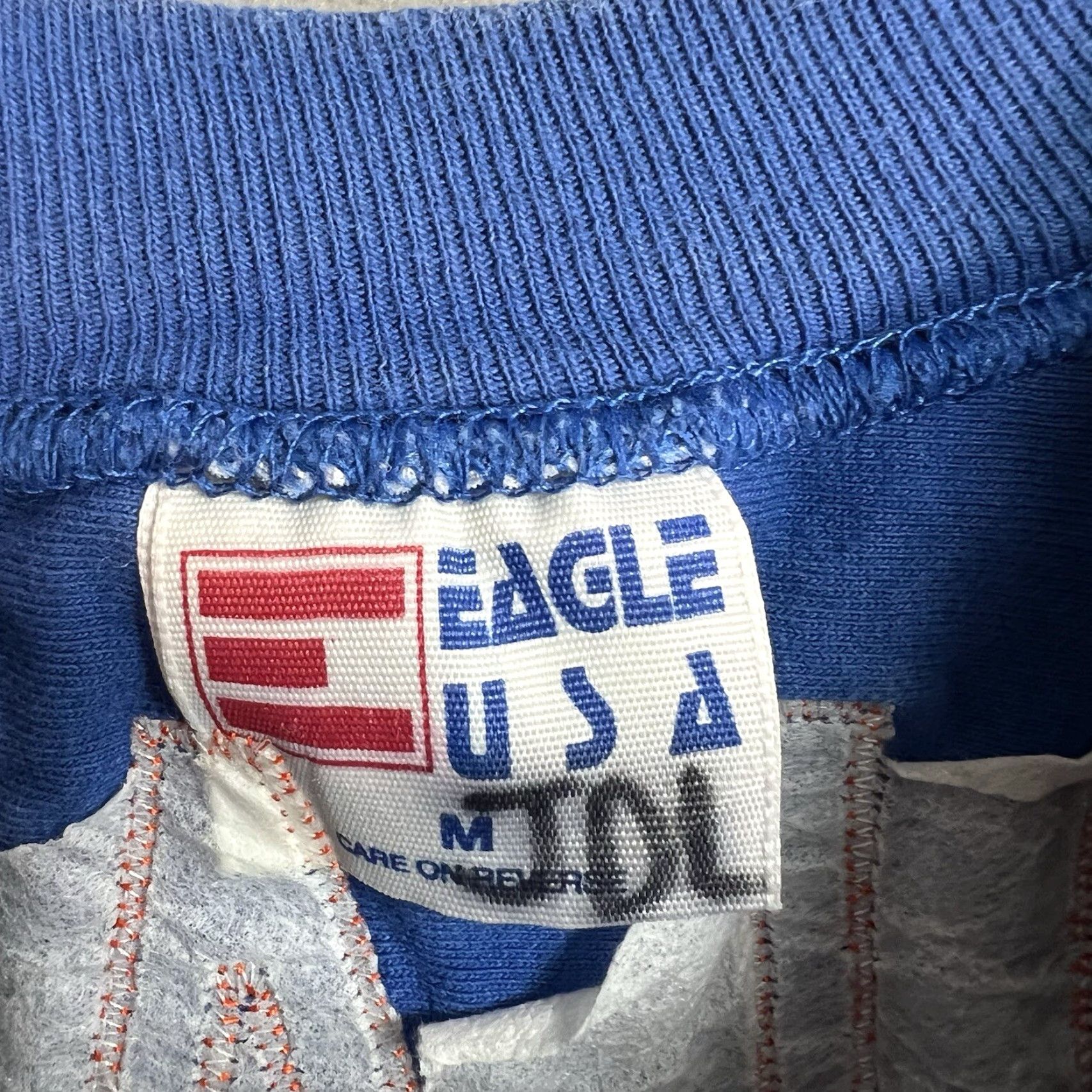 Vintage VINTAGE 80s Eagle Jersey T-Shirt Adult Medium Blue Sportswear Mens Size US M / EU 48-50 / 2 - 7 Thumbnail