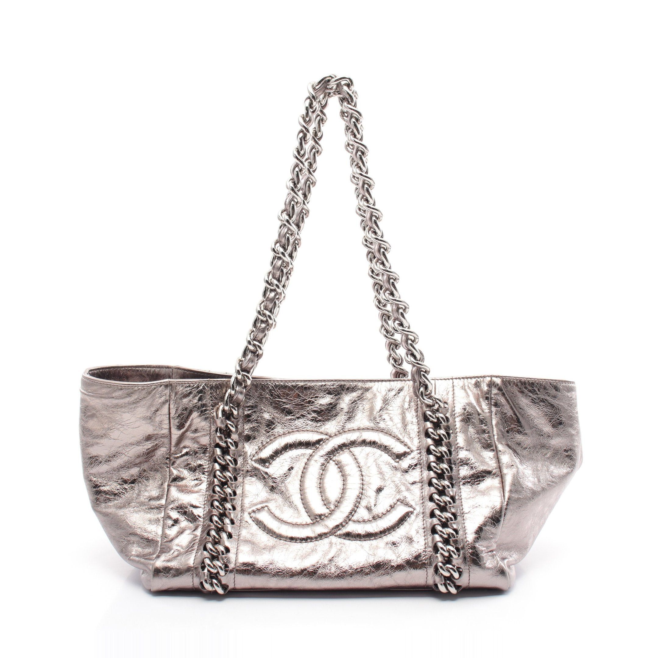 Chanel Chanel Luxury Line Shoulder Bag Tote Leather Silver Hardware Size ONE SIZE - 1 Thumbnail
