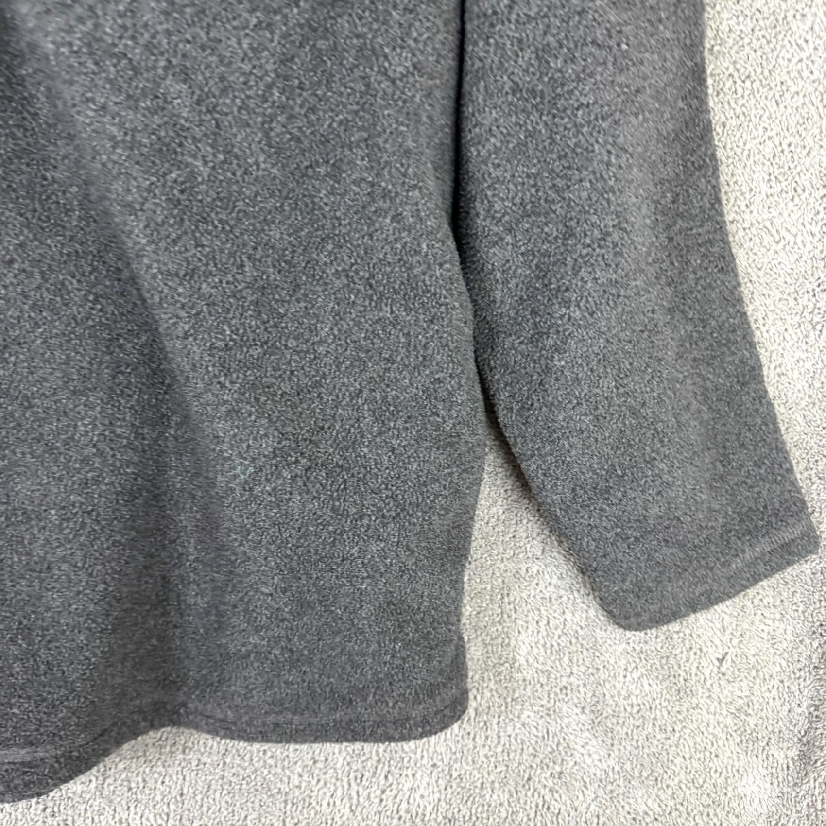 Speedo Speedo Jacket Mens XL Gray 1/4 Zip Fleece Collar Pocket Adjustable Hem Pullover Size US XL / EU 56 / 4 - 3 Thumbnail