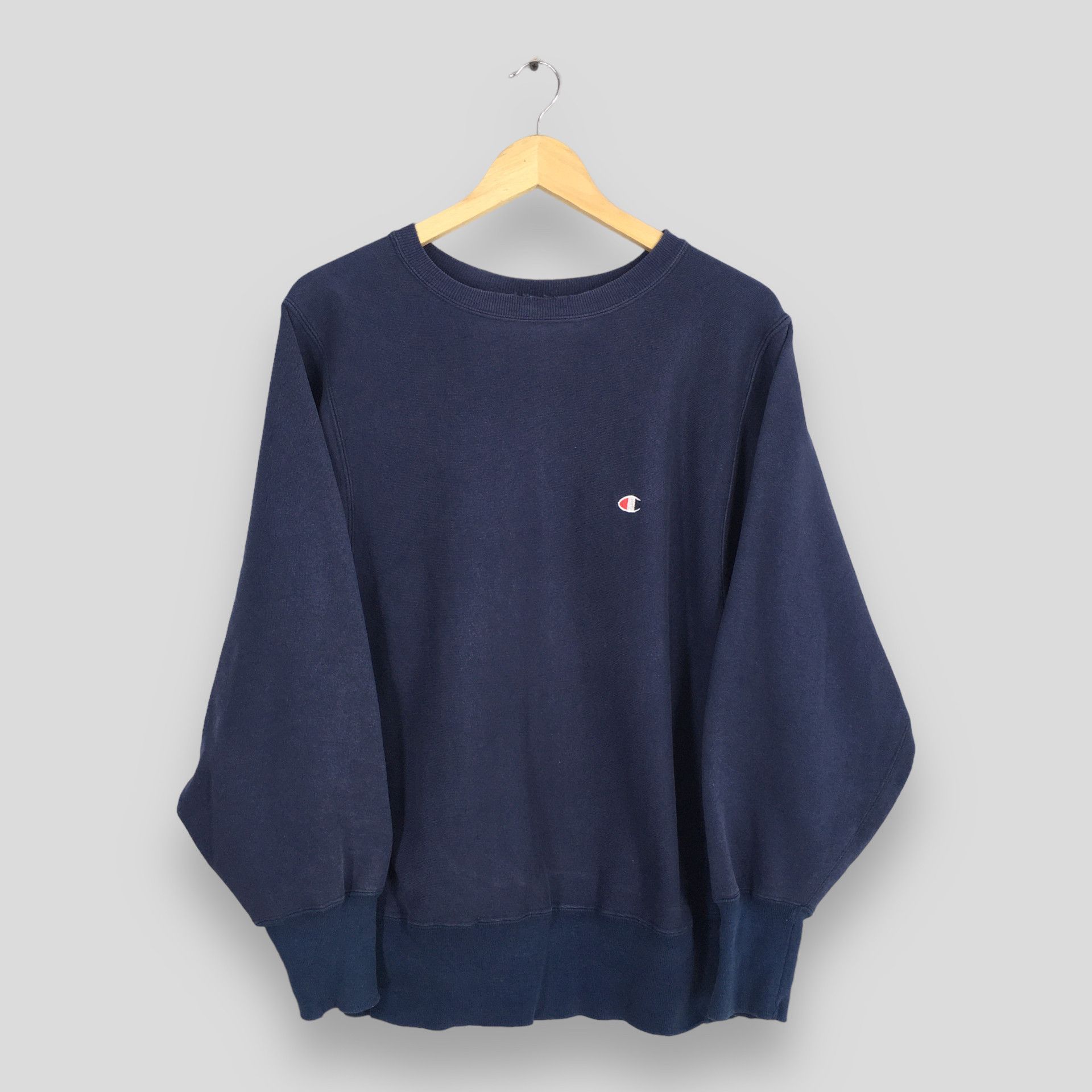 Champion × Vintage Vintage Champion Reverse Weave Blue Sweatshirt Medium Size US M / EU 48-50 / 2 - 1 Thumbnail