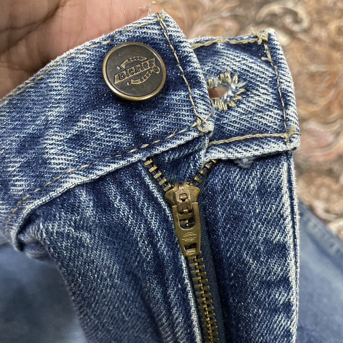 Dickies 🔥Vintage Dickies Skateboard Distress Relaxed Denim Jeans Size US 38 / EU 54 - 9 Thumbnail