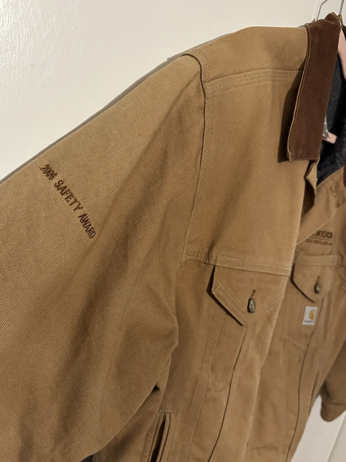 Carhartt × Vintage Vintage Carhartt Blanket Lined Trucker Jacket Embroidered Size US L / EU 52-54 / 3 - 5 Thumbnail