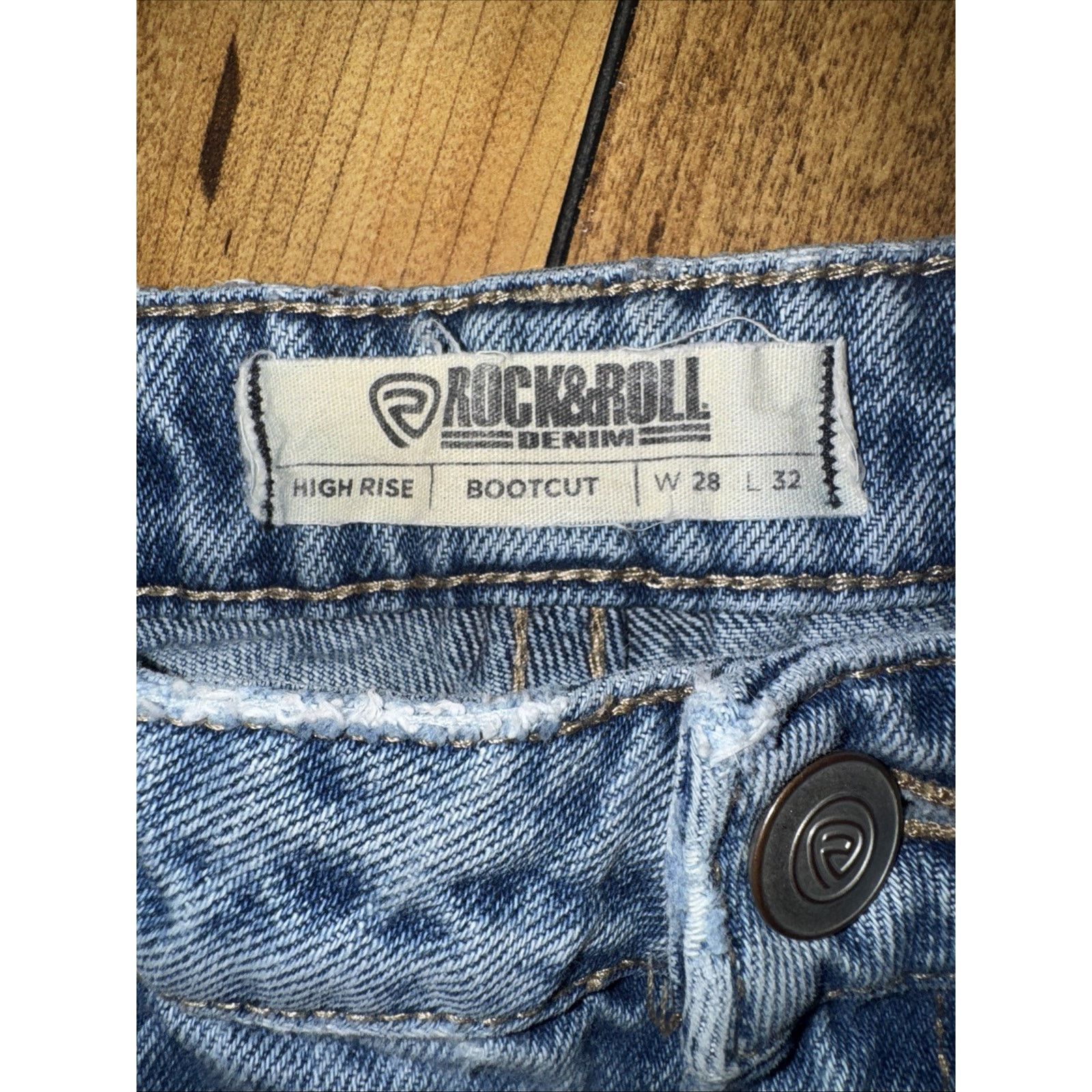 Rock Revival × Vintage Rock & Roll Jeans 28x34 High Rise Stone Wash Vintage Western Size US 28 / EU 44 - 5 Thumbnail