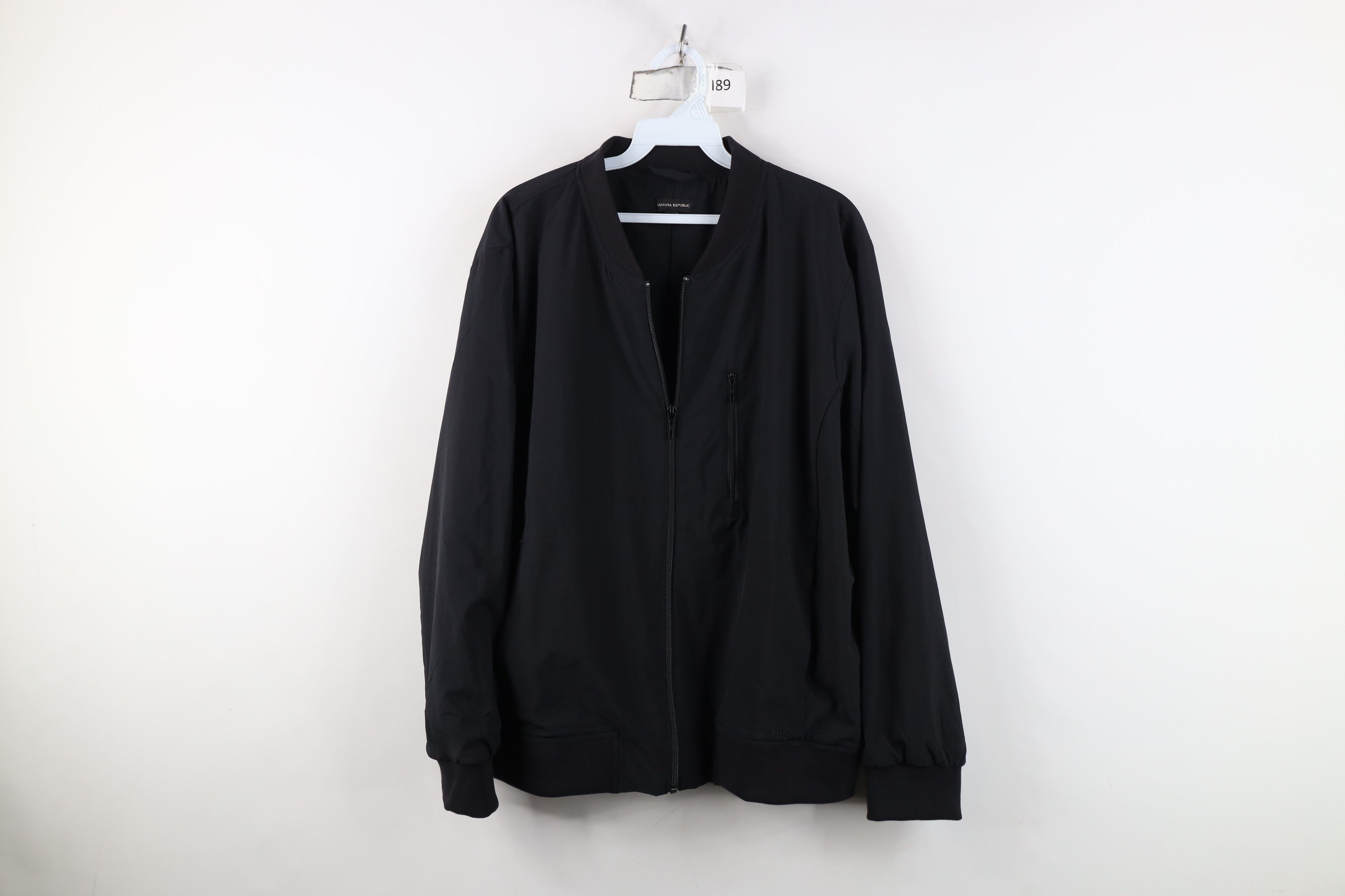 Banana Republic Banana Republic Touch Tech Full Zip Bomber Jacket Coat Black Size US XL / EU 56 / 4 - 1 Thumbnail