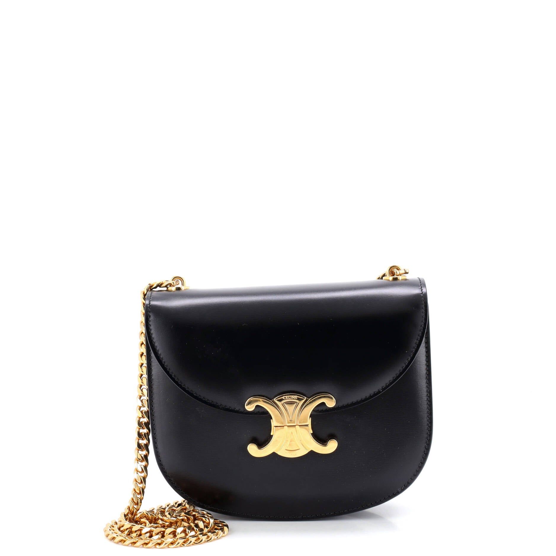 Celine Triomphe Besace Clea Chain Flap Bag Size ONE SIZE - 1 Thumbnail
