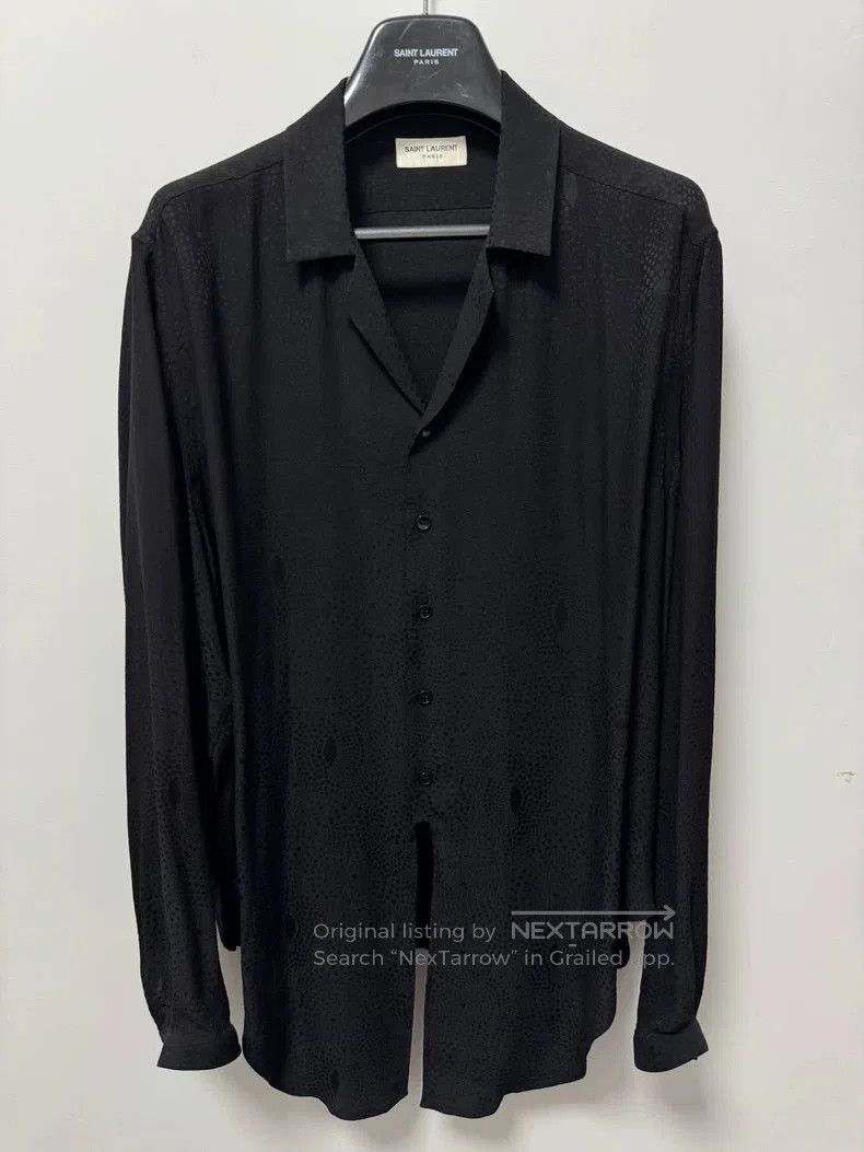 Yves Saint Laurent Saint Laurent Silk Polka Dot Shirt. Size US L / EU 52-54 / 3 - 1 Thumbnail