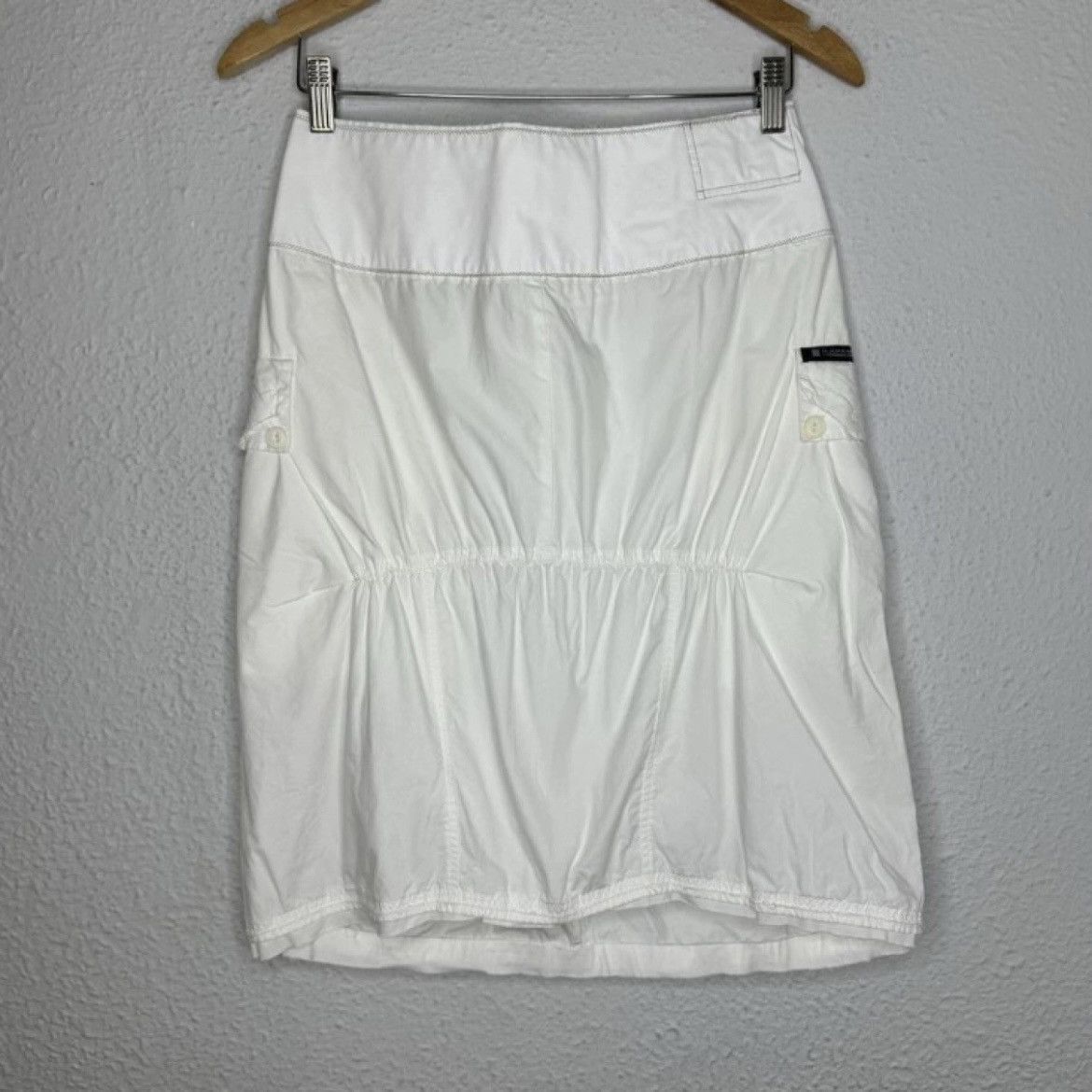Marithe + Francois Girbaud × Vintage Marithe Francois Girbaud White Skirt Avant Garde Size 26" / US 2 / IT 38 - 3 Thumbnail