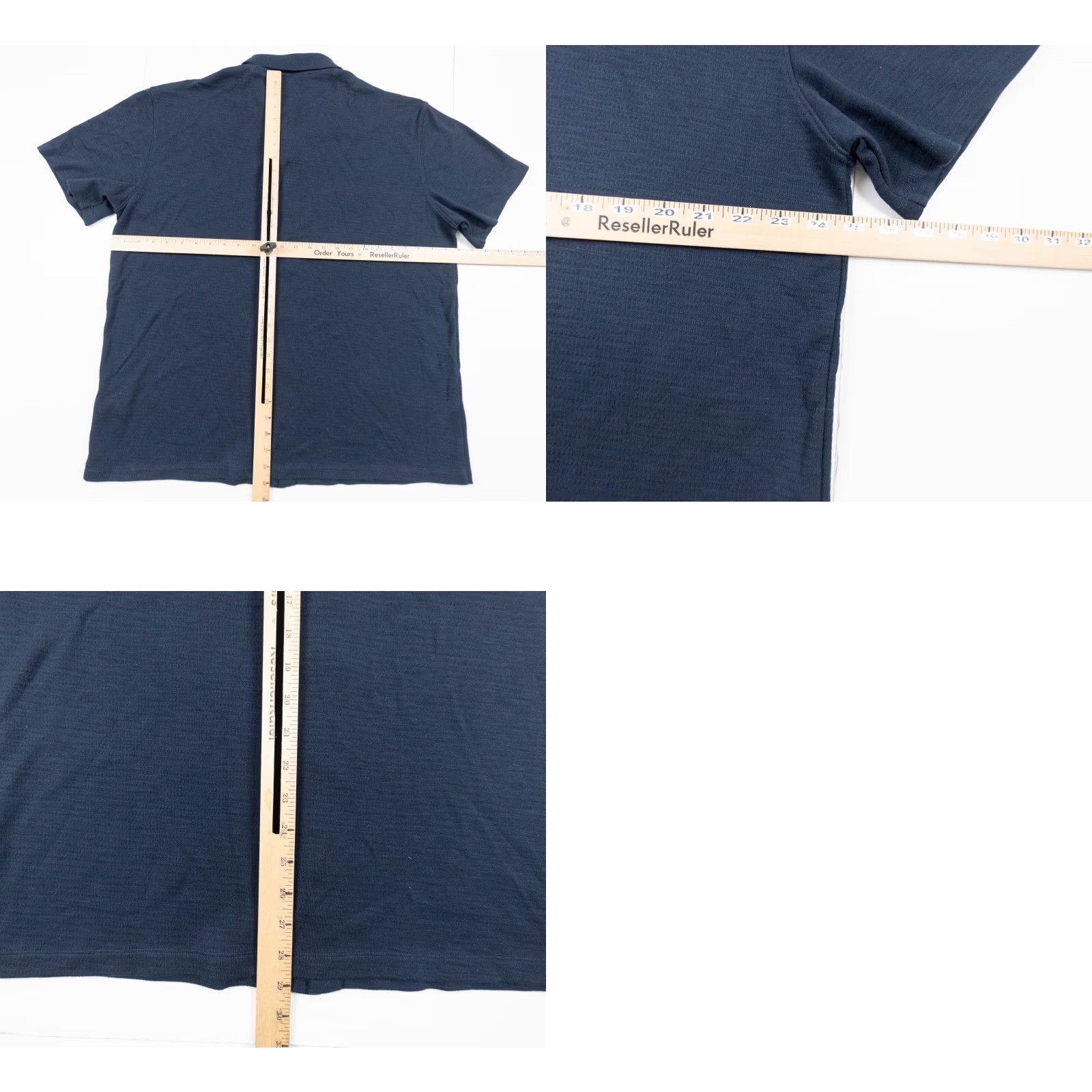 Vince Vince Shirt Mens 2XL Blue Button Down Short Sleeve Knit Luxury Collared Shirt Size US XXL / EU 58 / 5 - 8 Thumbnail
