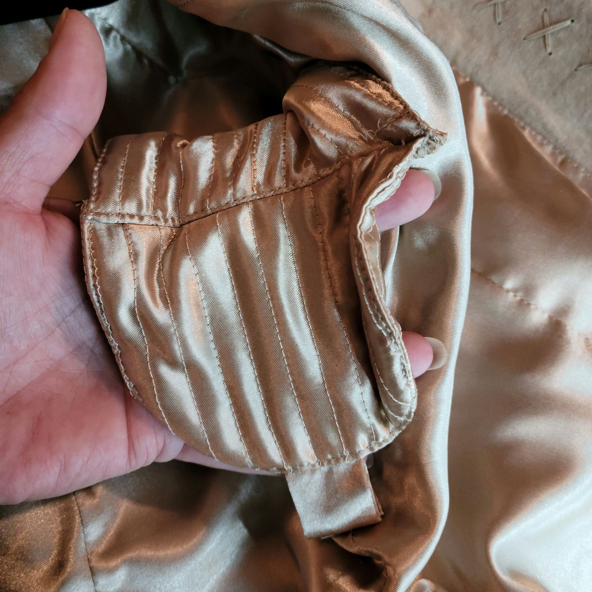 Vintage Vtg 80's Fringed Suede Leather Shacket Jacket Sz L Tan Festi Size L / US 10 / IT 46 - 11 Thumbnail