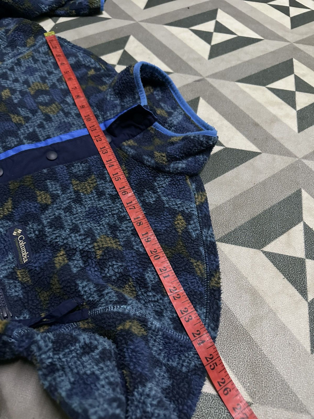 Columbia Vintage Columbia Helvetia half snap printed fleece in canyon Size US M / EU 48-50 / 2 - 11 Thumbnail