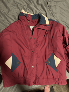 Vintage Red quilted jacket Size US L / EU 52-54 / 3 - 1 Thumbnail