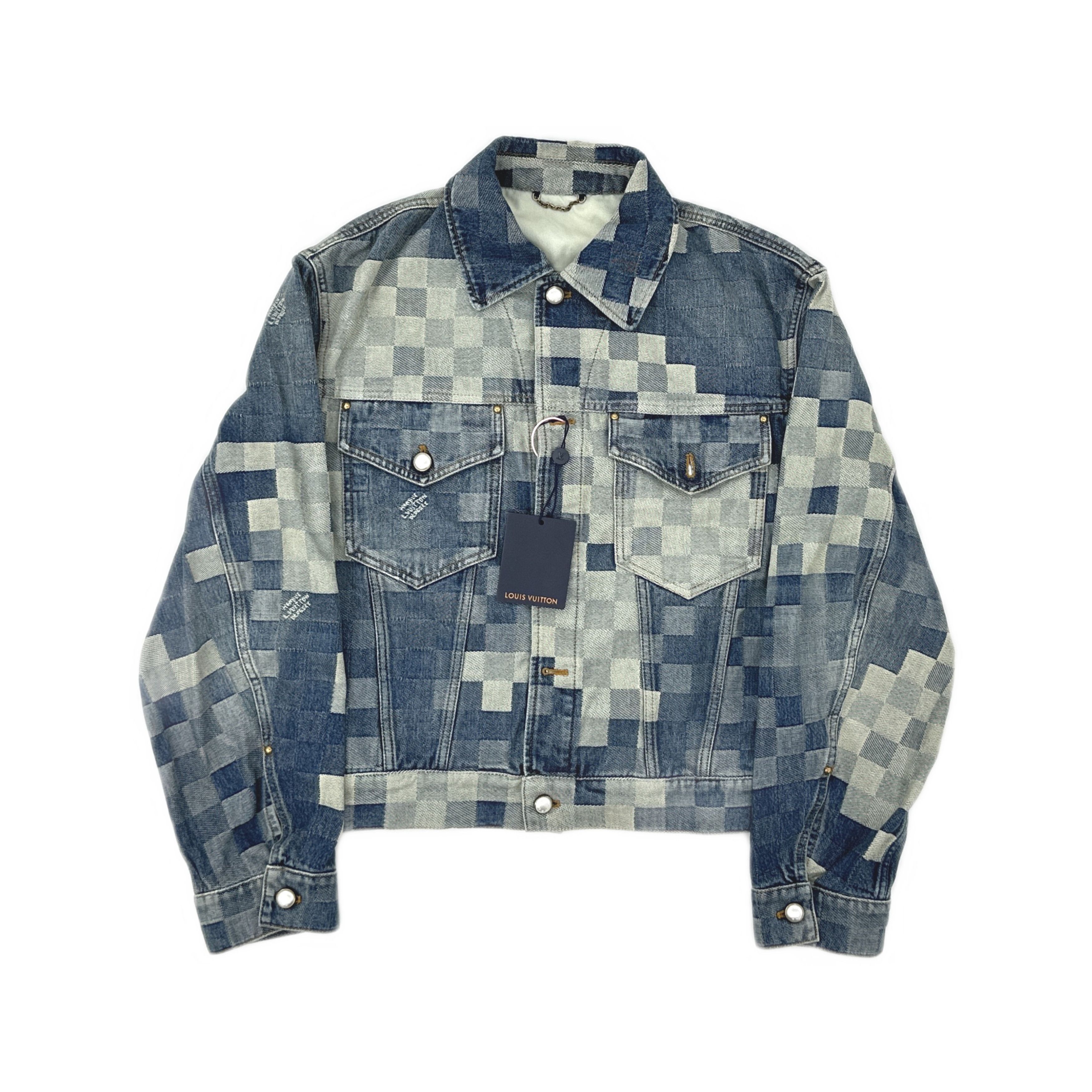 Louis Vuitton Louis Vuitton Pharrell Damier Denim Jacket 48 Size US M / EU 48-50 / 2 - 1 Thumbnail