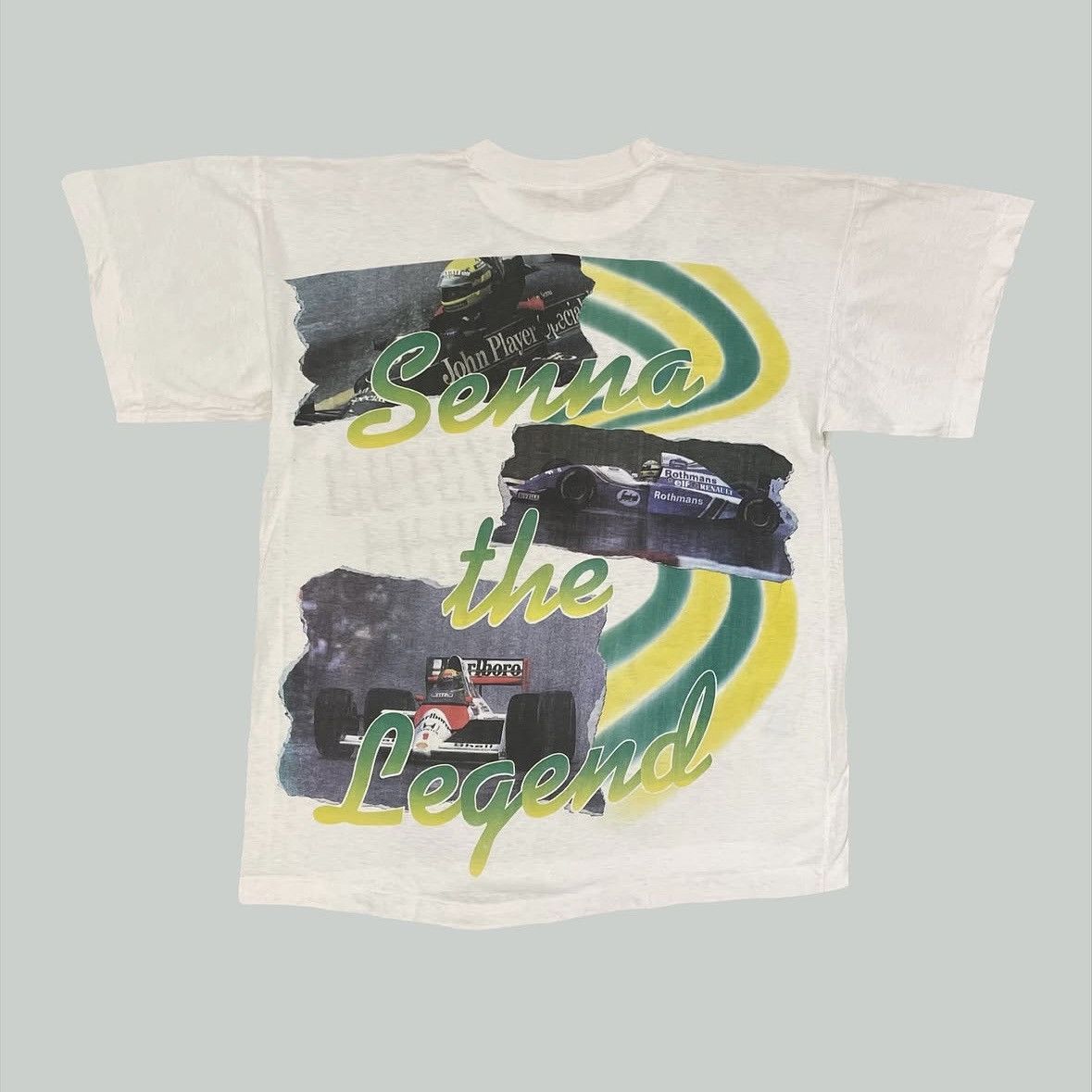 Formula 1 Super rare Vintage 1994 AOP Ayrton Senna Tribute Tee Size US M / EU 48-50 / 2 - 2 Thumbnail