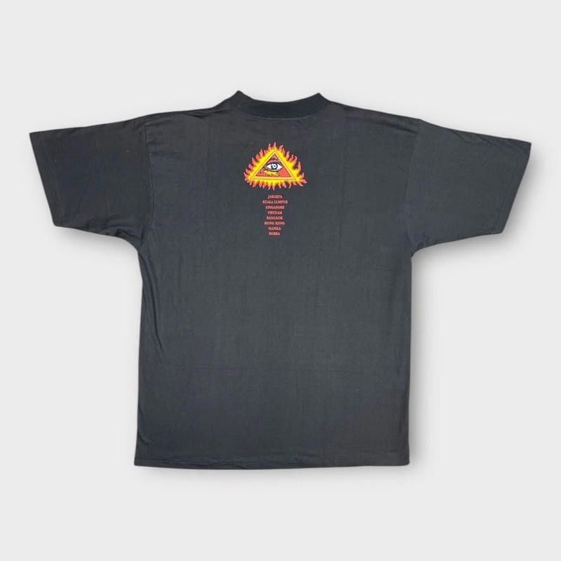 Designer Vintage 1990's Single Stitch Santana Asia Tour Tee Size US XL / EU 56 / 4 - 2 Thumbnail