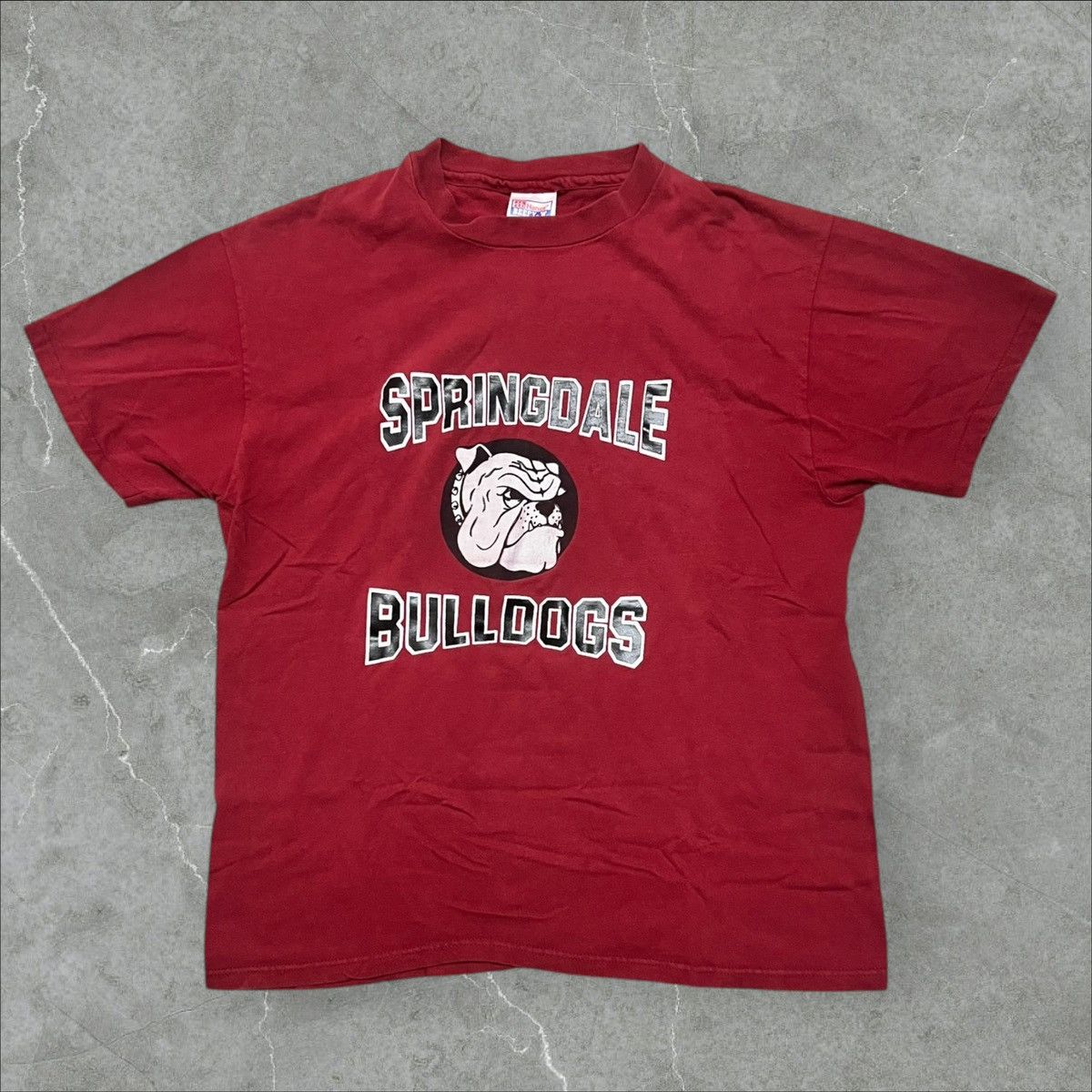 basketcase gallery Vintage Single Stitch Springdale Bulldogs Collegiate mascot Size US L / EU 52-54 / 3 - 1 Thumbnail