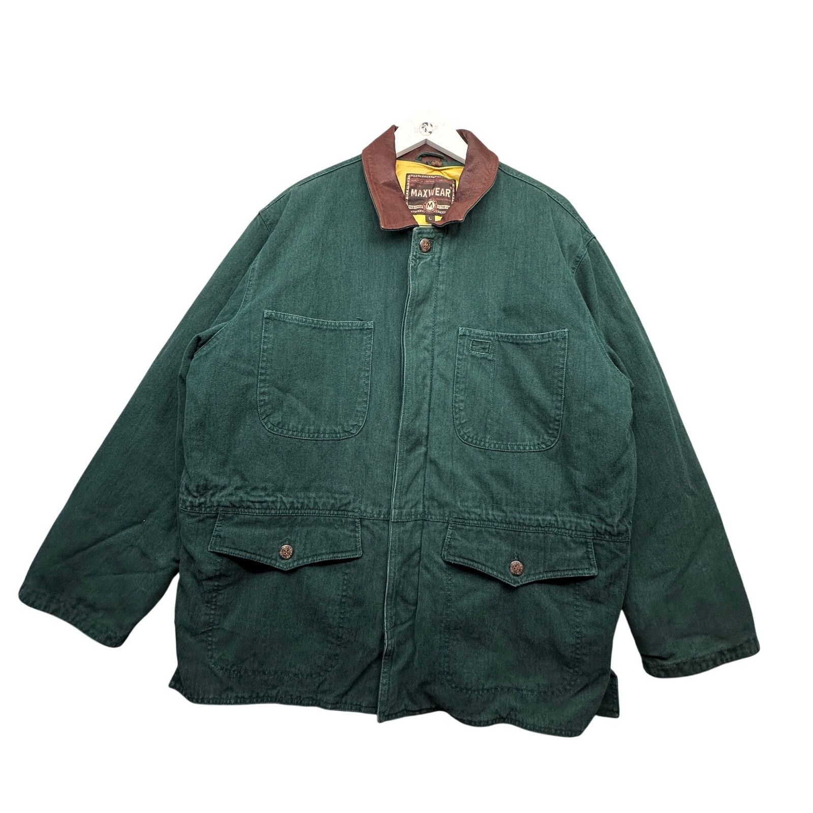 Other VTG Maxwear Barn Chore Coat Mens Large Button Up Lined Green Size US L / EU 52-54 / 3 - 1 Thumbnail