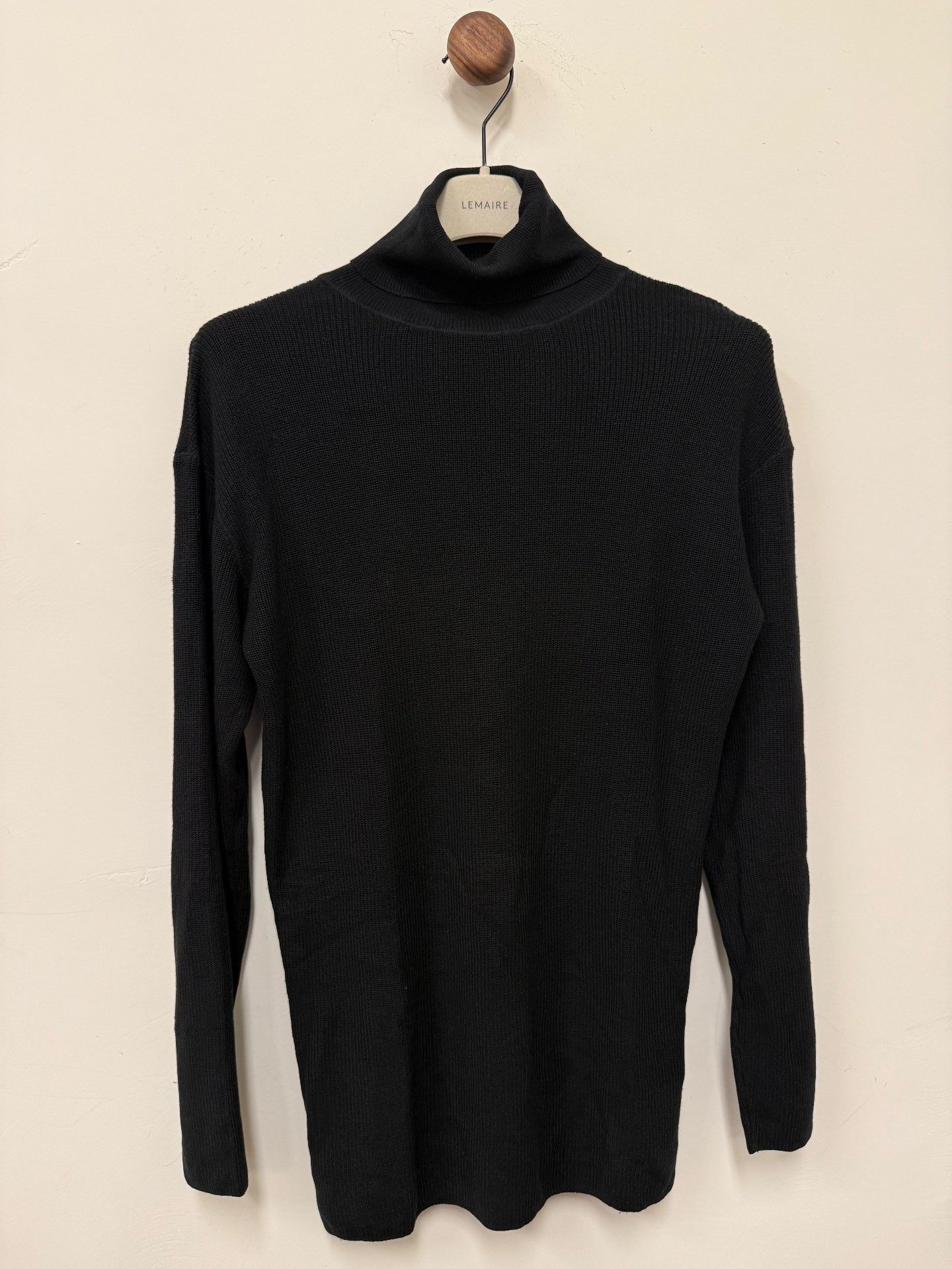 Lemaire Lemaire Black Silk Turtleneck Long-Sleeve Size US S / EU 44-46 / 1 - 1 Thumbnail