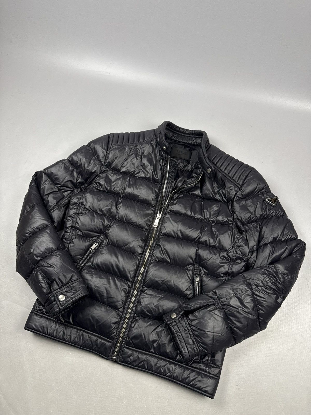 Prada Prada Black Puffer Jacket Winter Outerwear size M Size US M / EU 48-50 / 2 - 2 Thumbnail