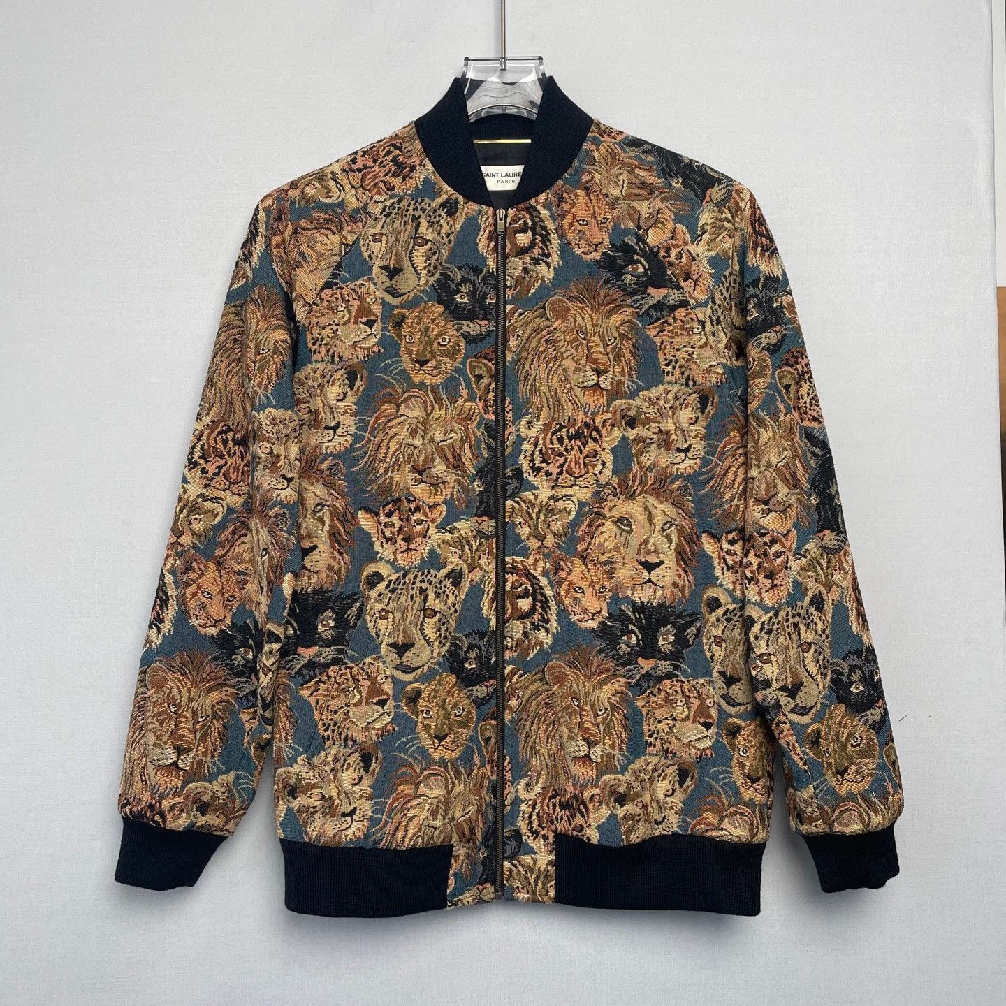Saint Laurent Paris Saint Laurent Lion Cheetah Print Jacket Size US M / EU 48-50 / 2 - 1 Thumbnail