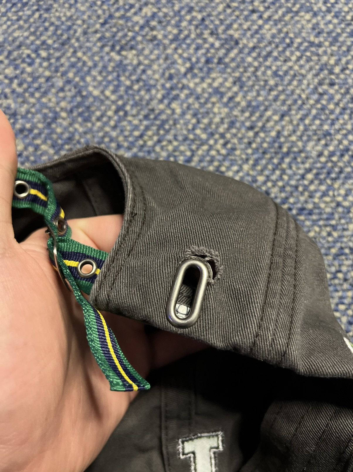 Lacoste × Vintage Vintage Lacoste “L” Logo Cap – Rare Grey/Green Dad Hat Size ONE SIZE - 6 Thumbnail