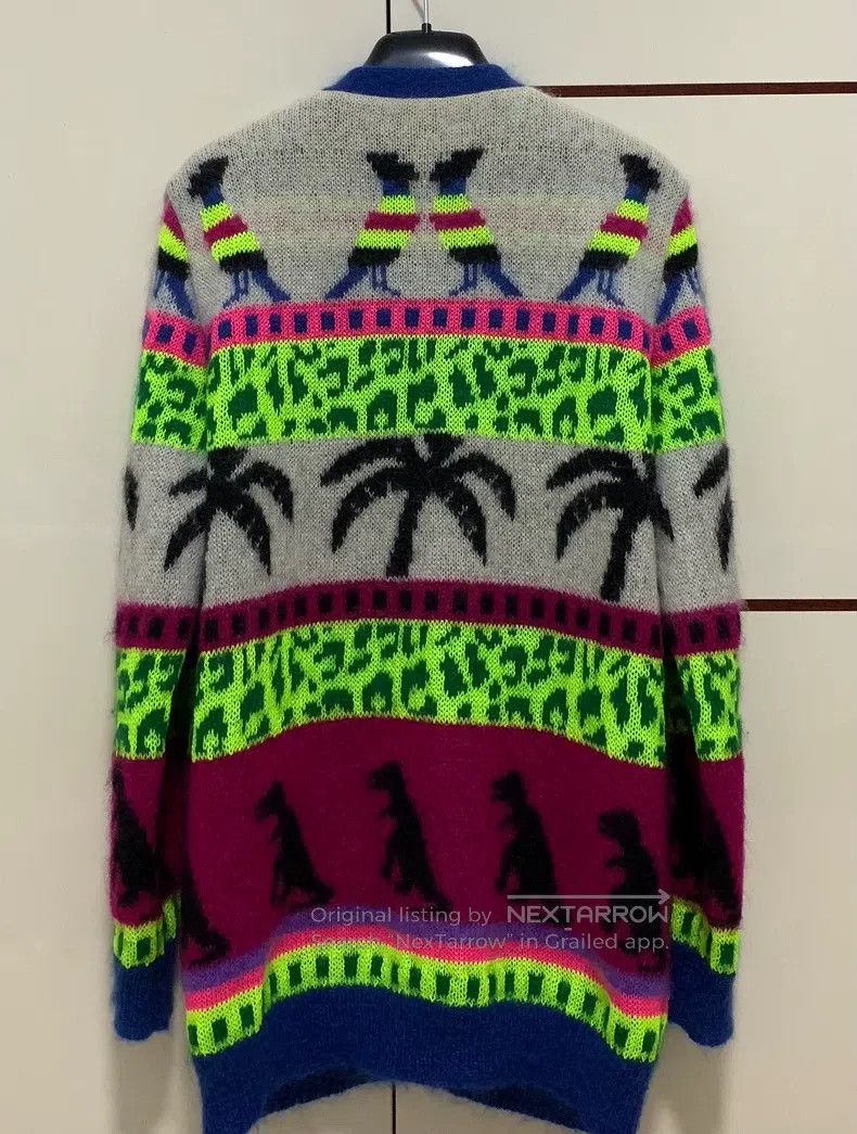 Saint Laurent Paris Saint Laurent Paris Silk Cashmere Open Cardigan with Dinos Size US XS / EU 42 / 0 - 2 Thumbnail