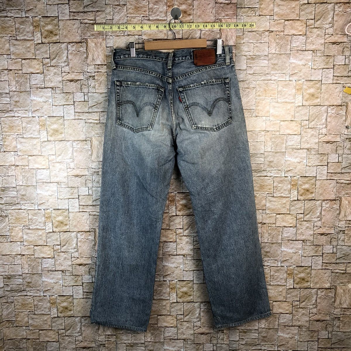 Levi's Levis Blue Distressed ripped cobain Denim Pants #A1135 Size US 32 / EU 48 - 13 Thumbnail