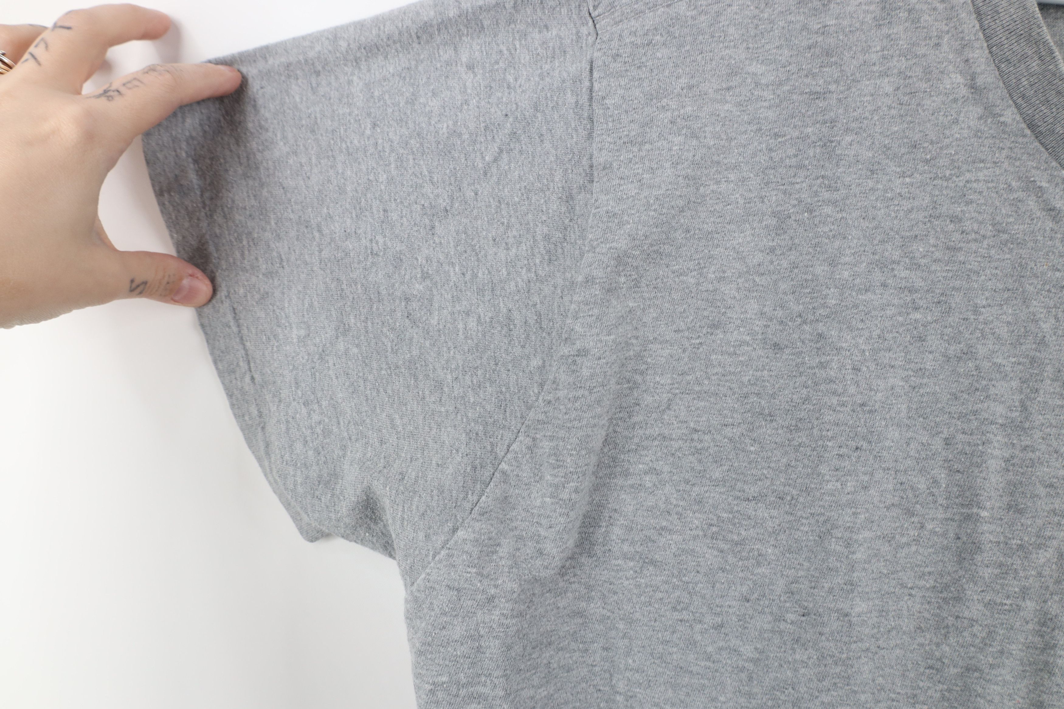 Vintage Vintage 90s Streetwear Heavyweight T-Shirt Gray Cotton Size US XL / EU 56 / 4 - 6 Thumbnail