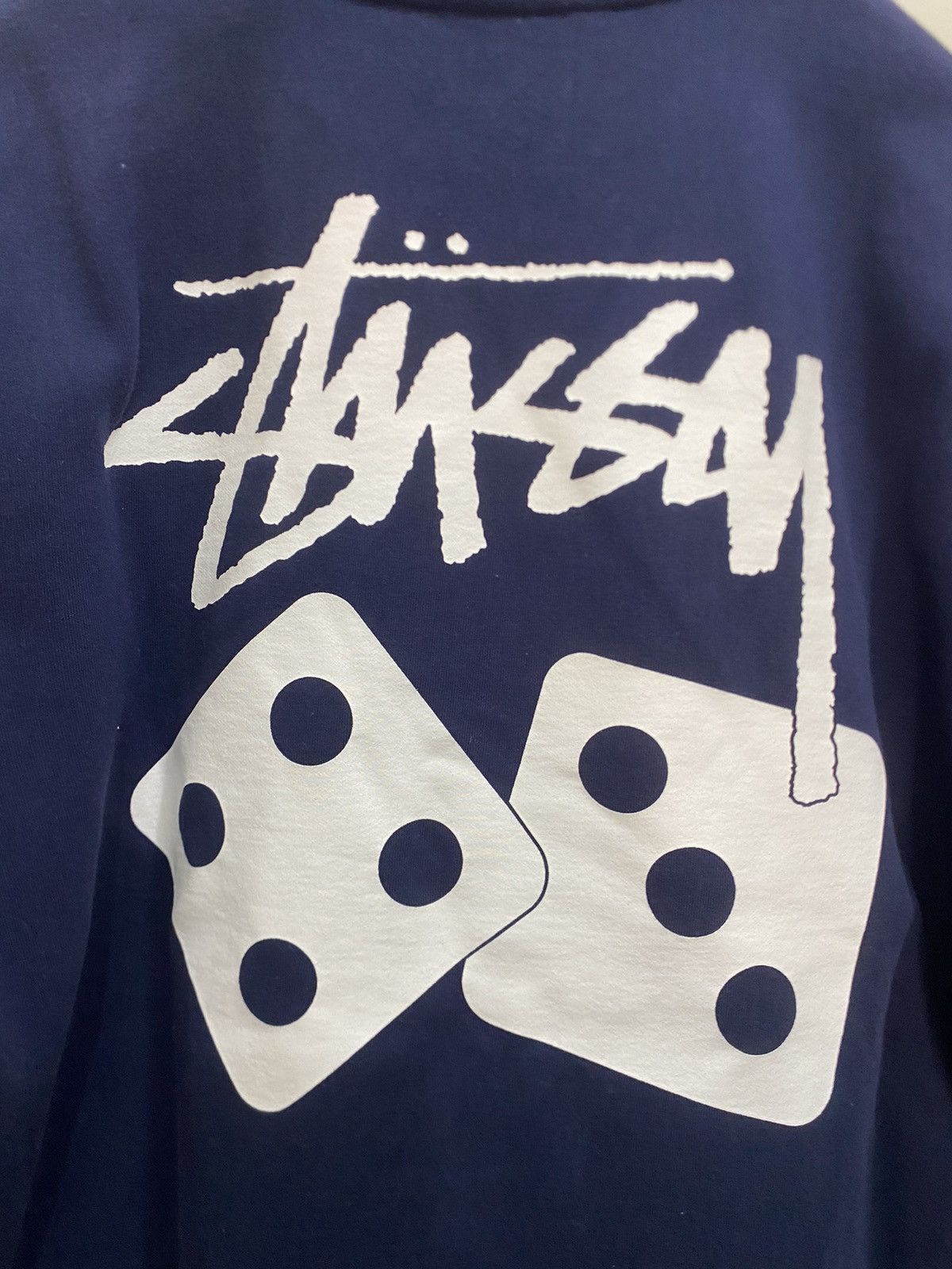 Stussy Stüssy Dadi sweatshirt, size XL, blue, with print, used Size US XL / EU 56 / 4 - 15 Thumbnail