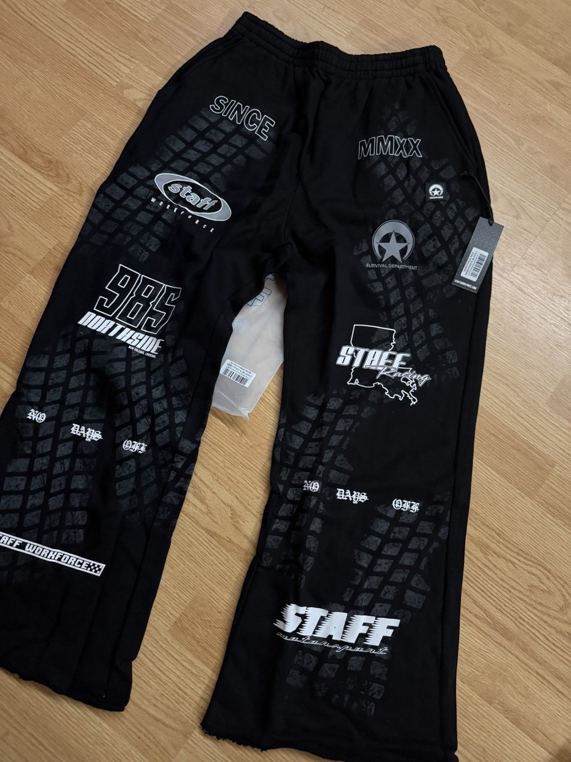 G59 Records × STAFF WORKFORCE Staff Workforce Race Sweatpants Size US 34 / EU 50 - 1 Thumbnail