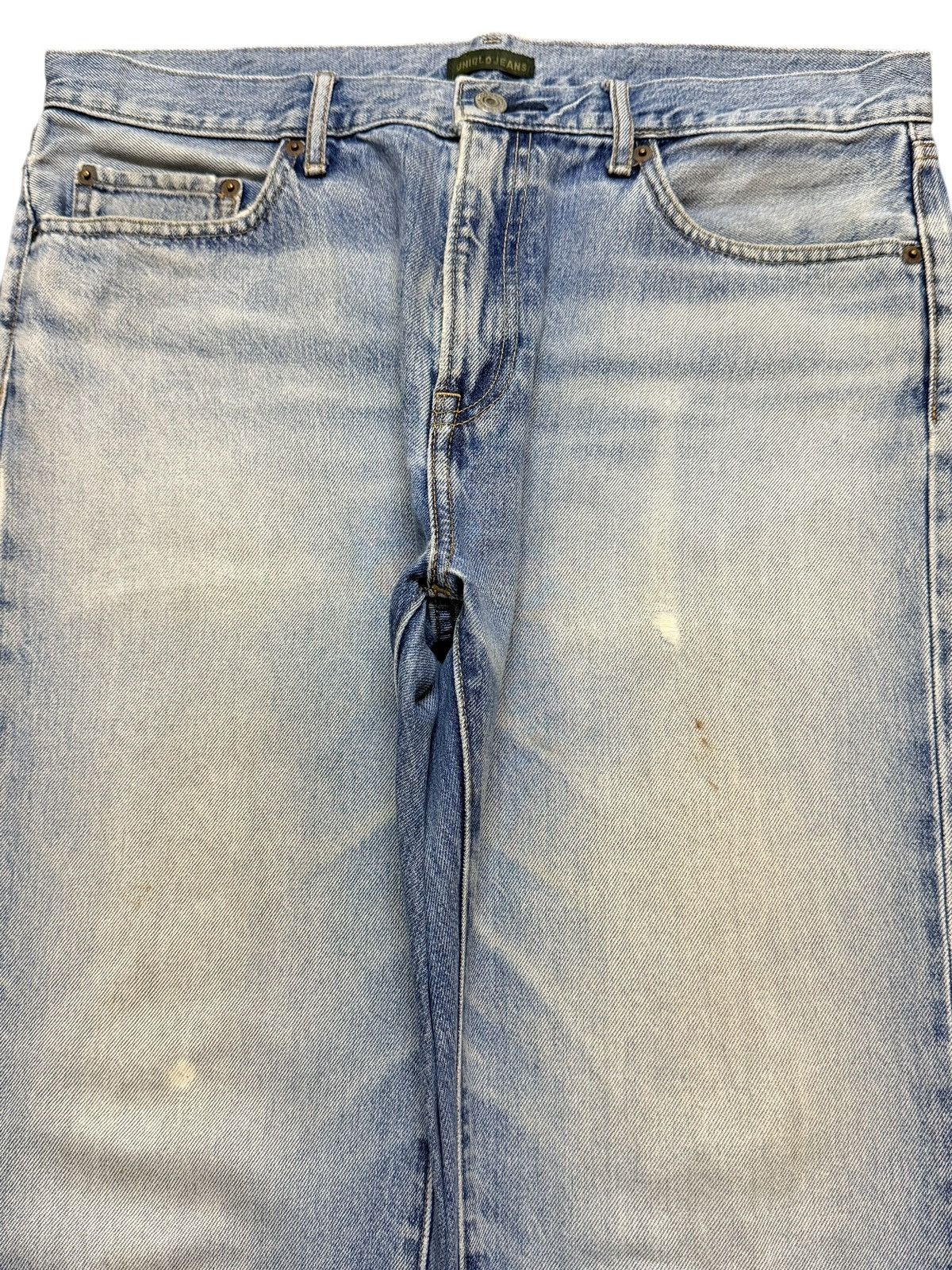 Uniqlo Vintage Japanese Uniqlo Light Faded Wash Distressed Loose Size US 34 / EU 50 - 3 Thumbnail