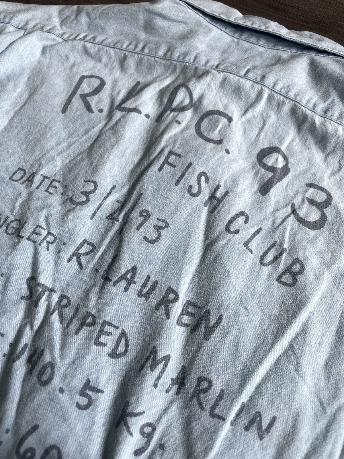 RRL Ralph Lauren Vintage Ralph Lauren “RLPC 93 Fish Club” Shirt (Sz.M) Size US M / EU 48-50 / 2 - 2 Thumbnail