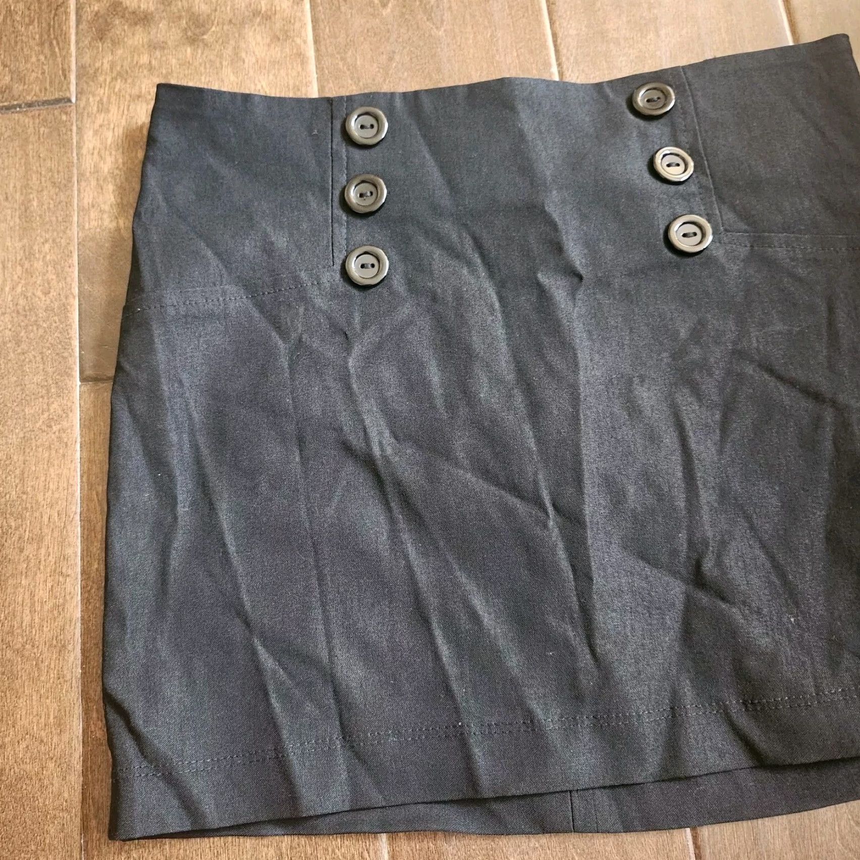Vintage Windsor Skirt Black Solid Zip Short Straight & Pencil Women S Short Length Spring Summer Fall United States Size 28" / US 6 / IT 42 - 3 Thumbnail