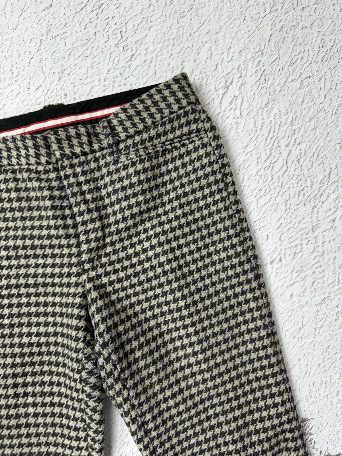 Bally Bally Wool Gray houndstooth casual classic pants Size US 30 / EU 46 - 9 Thumbnail