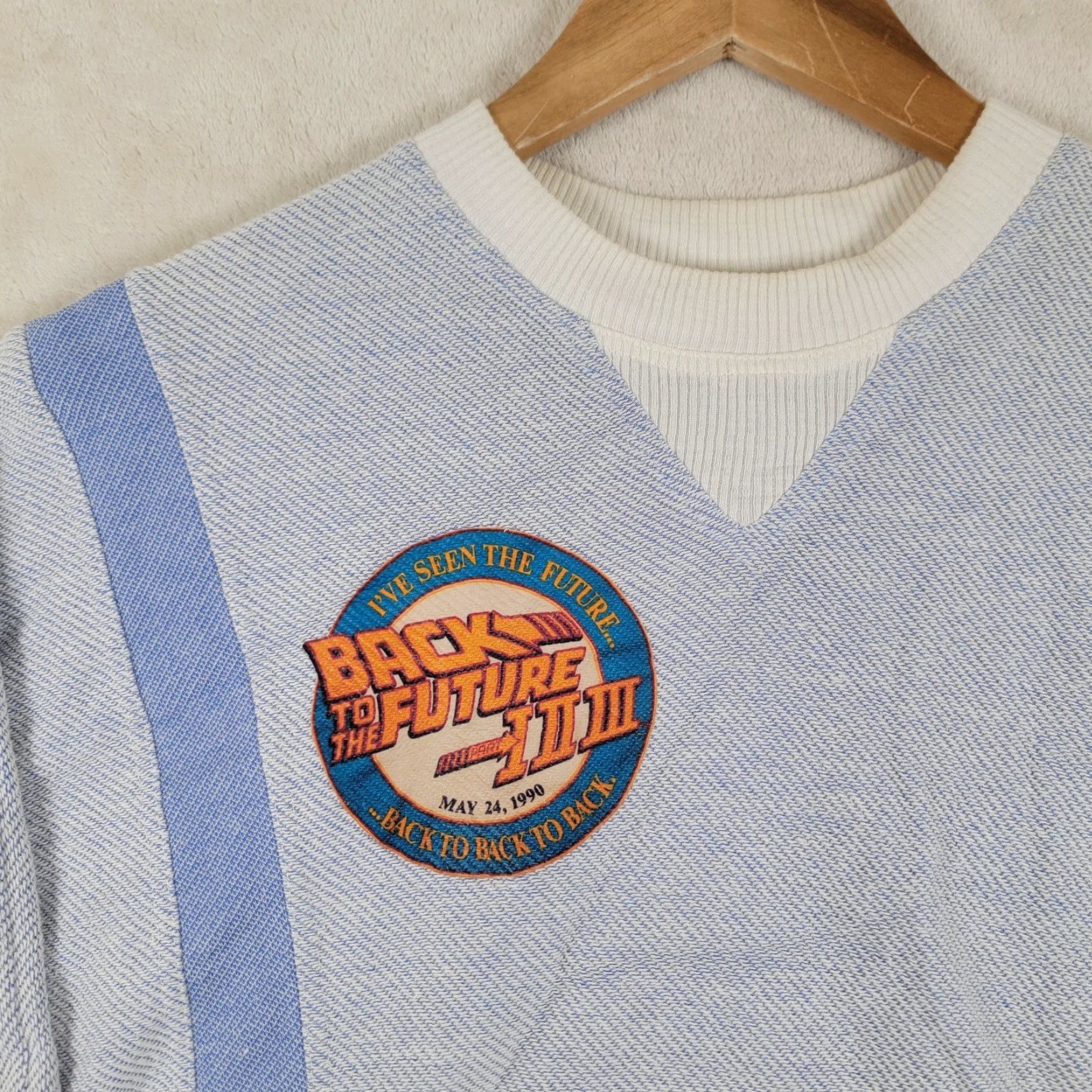 Vintage VINTAGE Back To The Future Mens S Sweatshirt Collection B Blue Logo Rare 90s Size US S / EU 44-46 / 1 - 2 Thumbnail