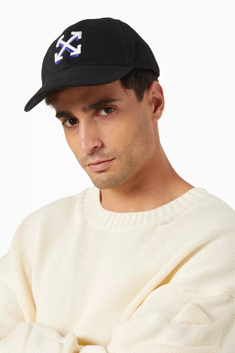Off-White o1y0225 Size : OS / Logo Hat / Cap in Black Size ONE SIZE - 4 Thumbnail