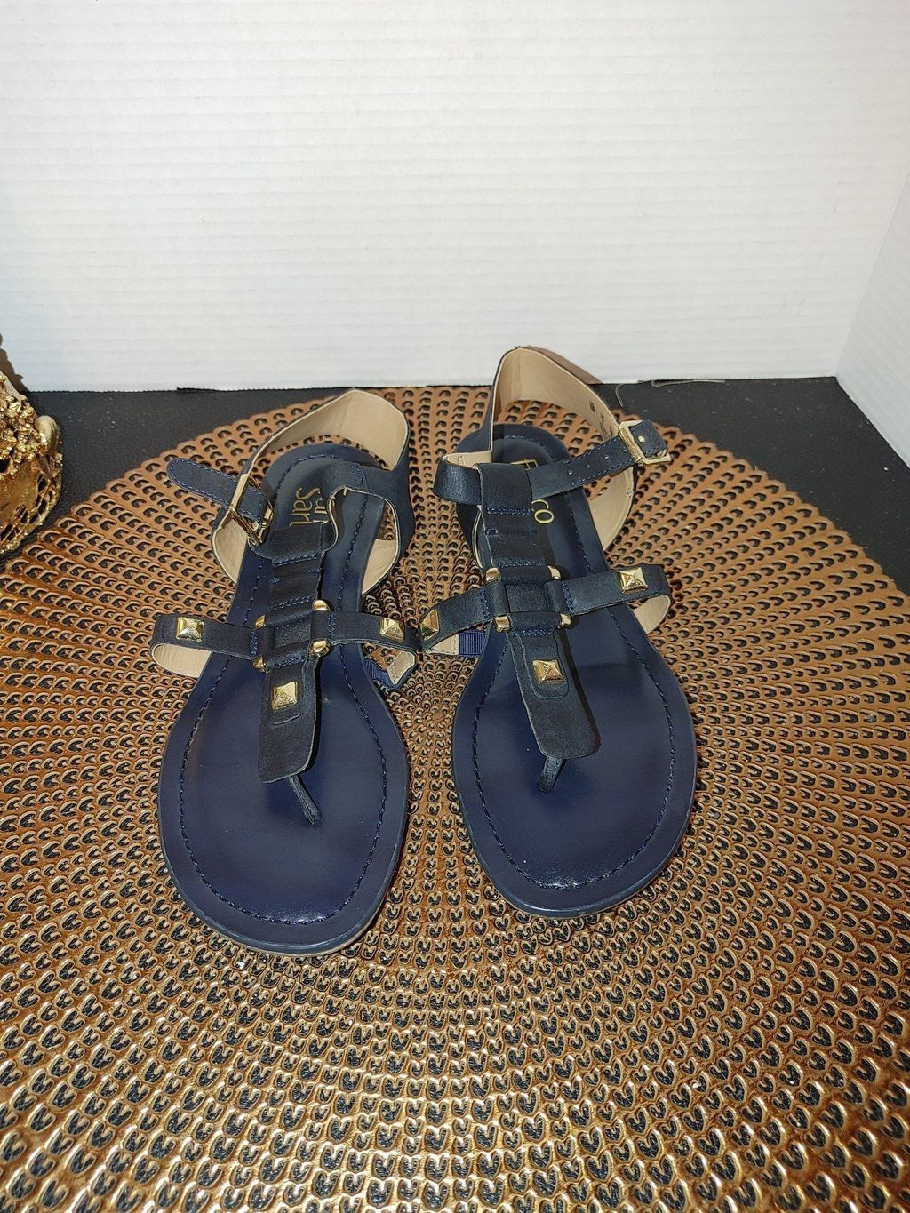 Franco Sarto Franco Sarto Leather Sandals Size 6M Size US 6 / IT 36 - 1 Thumbnail