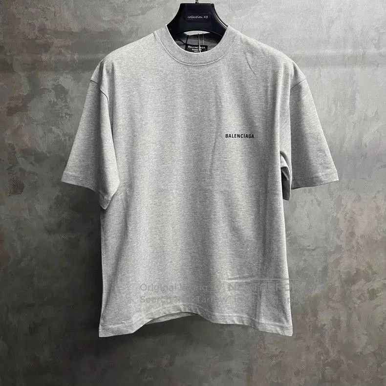 Balenciaga Balenciaga Gray Logo Print Short Sleeve T-shirt. Size US XS / EU 42 / 0 - 2 Thumbnail