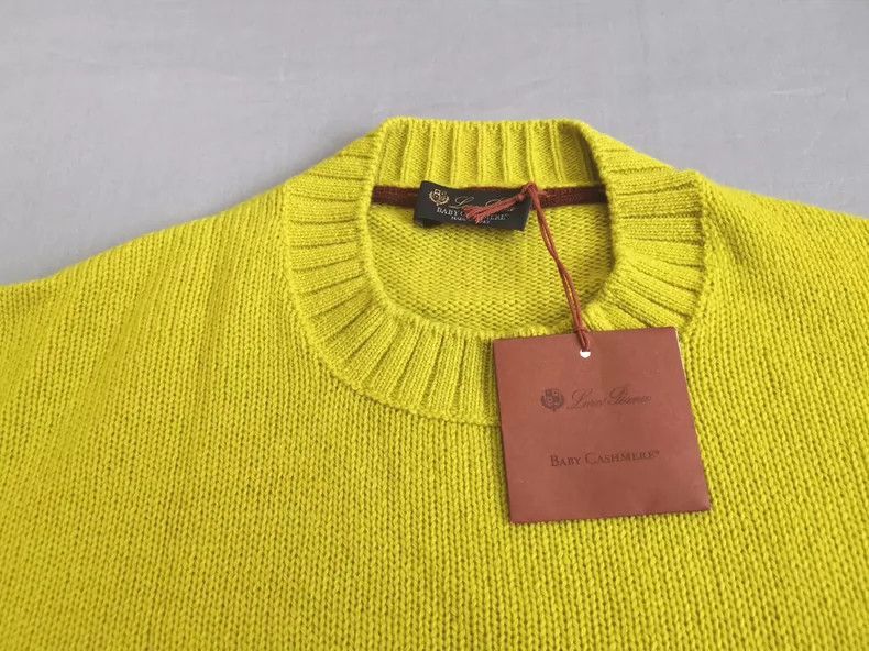 Loro Piana Loro Piana Baby Cashmere Yellow Sweater- Size US L / EU 52-54 / 3 - 3 Thumbnail