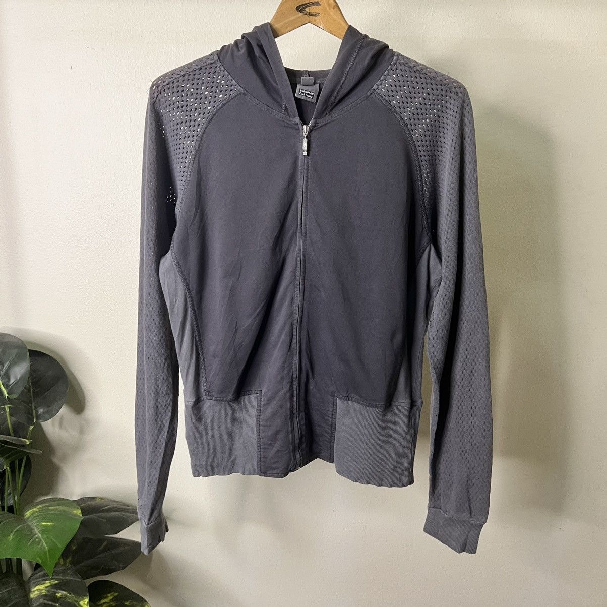 If Six Was Nine EUROPEAN CULTURE ROYAL DYE BONDAGE MESH NETTING ZIPER HOODIE Size US L / EU 52-54 / 3 - 3 Thumbnail