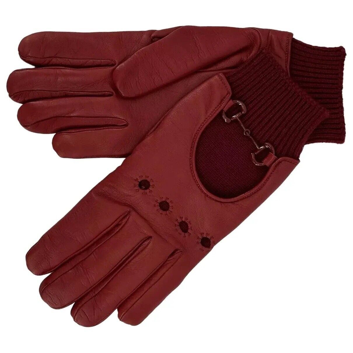 Gucci New Gucci Leather Gloves Red Size L 100% Authentic Size ONE SIZE - 1 Thumbnail